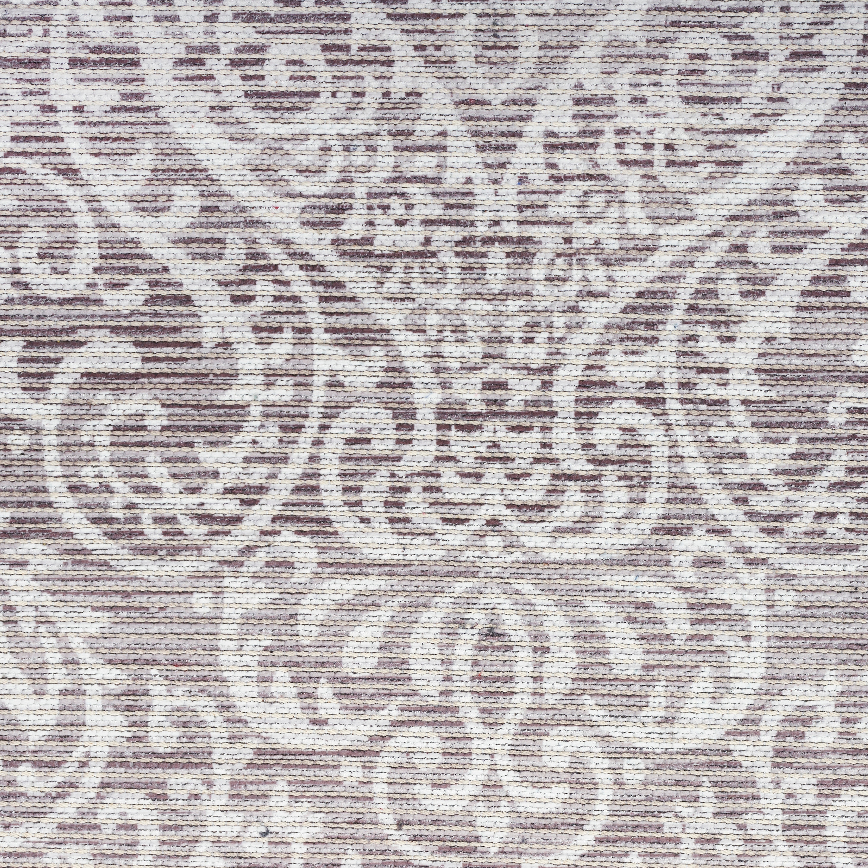 Stone Gray Damask Washable Chenille Area Rug 7'10" x 9'10"