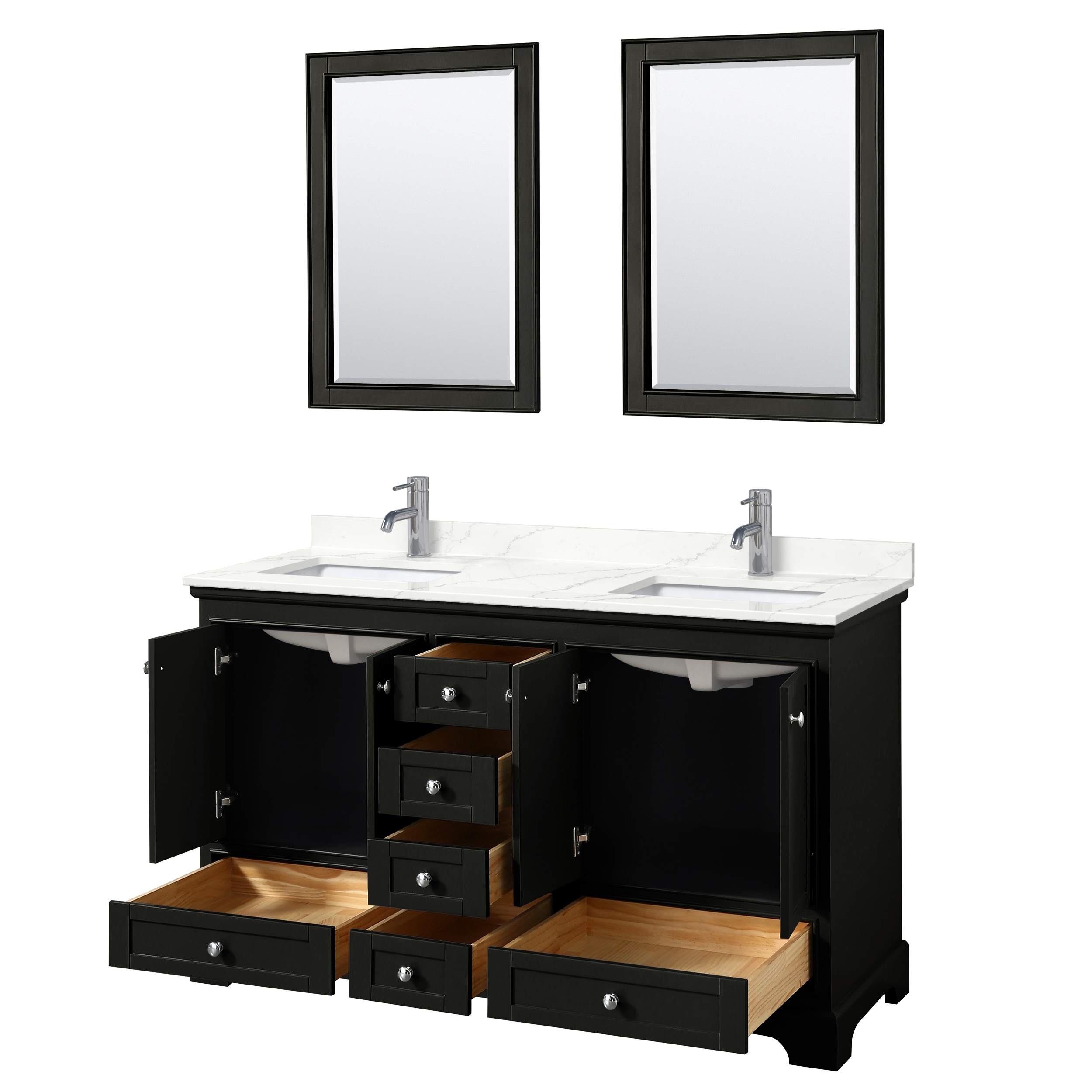 Wyndham Collection WCS202060DDEGTUNSM24 Bath-Vanity-Combo - View #2