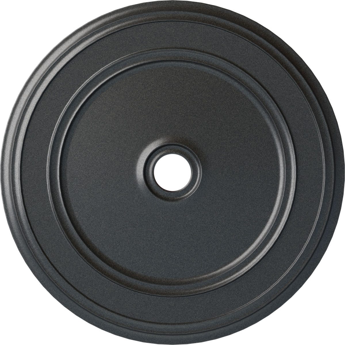 Ekena Millwork CM41CLPES Classic 41.125-in W x 41.125-in L Painted Pewter Polyurethane Whole Ceiling Medallion