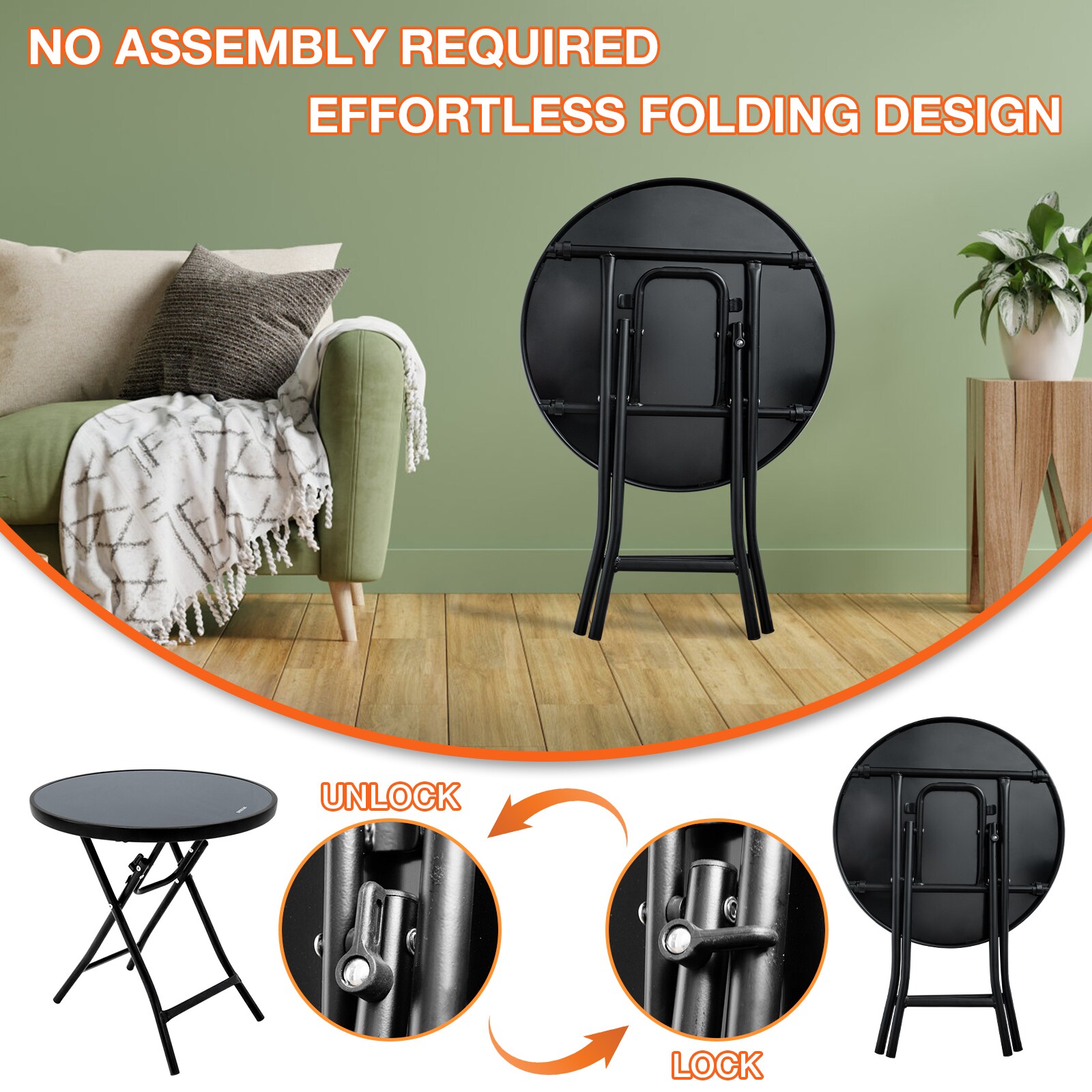 GARSING SIDE TABLE-BLACK Patio-Tables - View #6