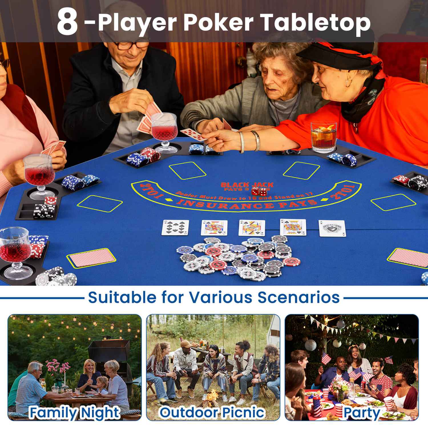 Costway TGCA0667 Multi-Game-Tables - View #6