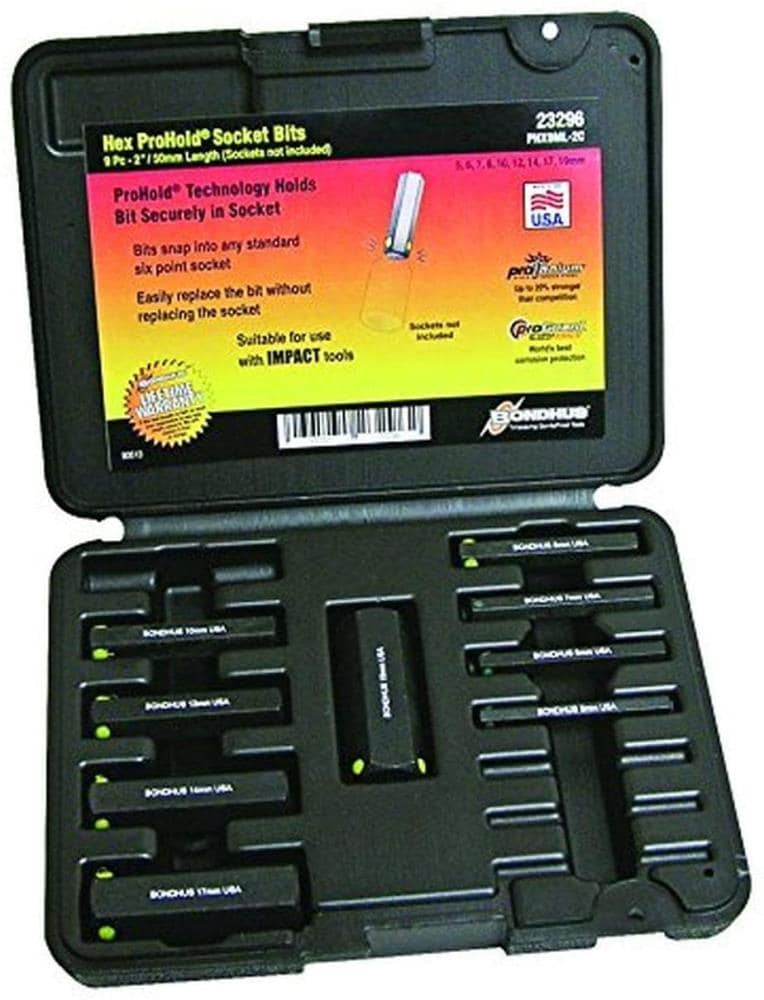 Bondhus 23296 Metric 9 -Pieces Hex key set