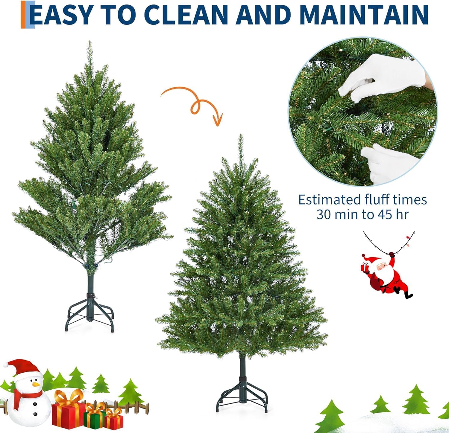 Der Rose LXL-PHK-35HXXHHT Artificial-Christmas-Trees - View #3