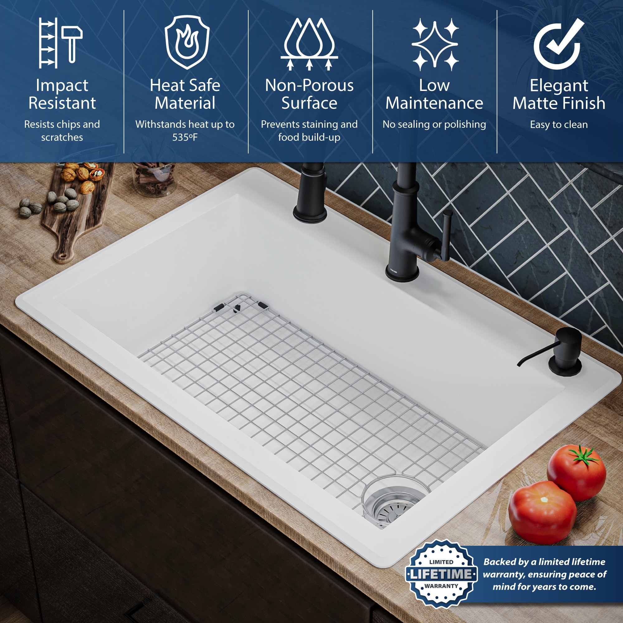 Karran QT-670-WH-PK1 Kitchen-Sinks - View #6