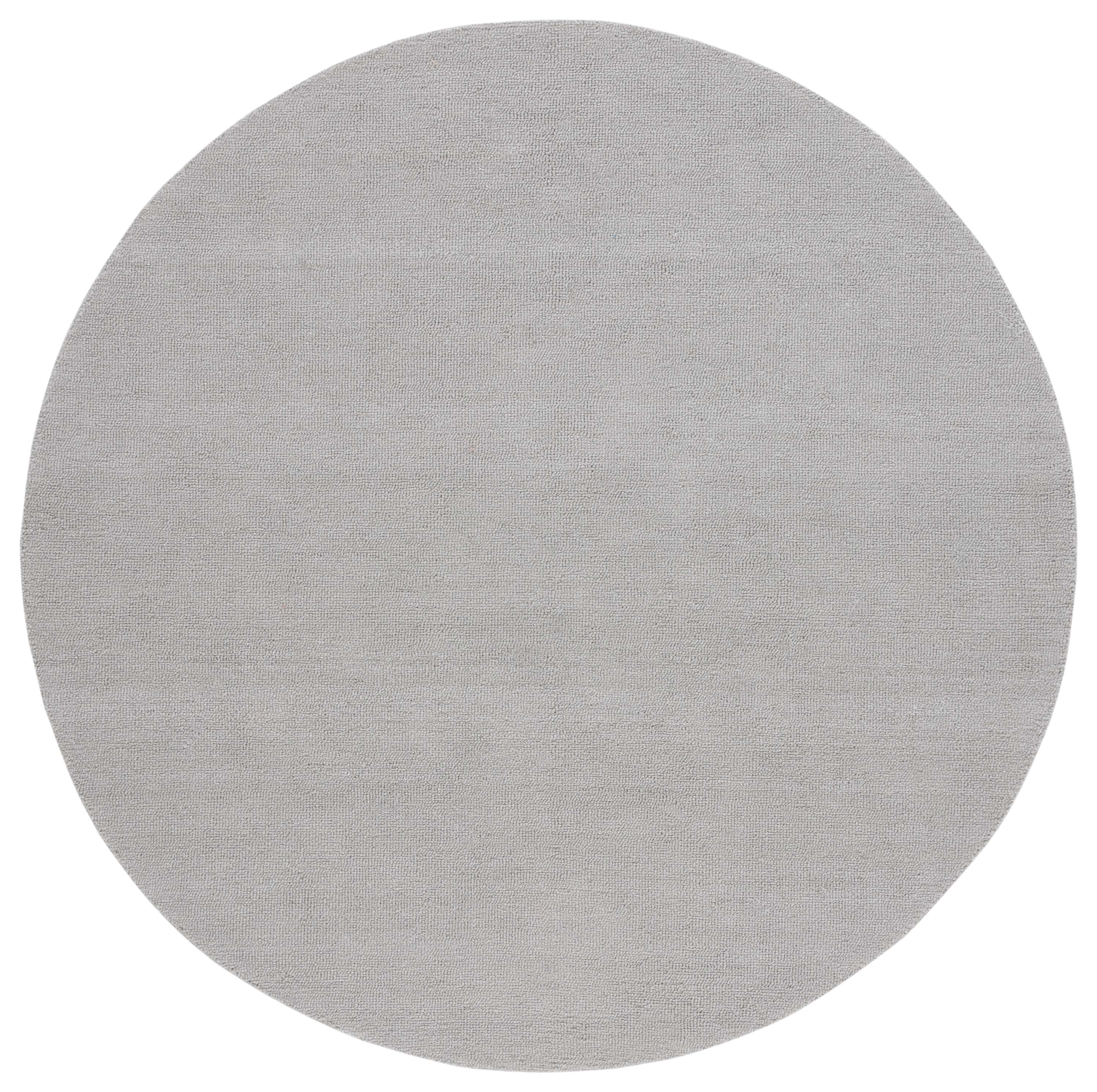 Safavieh OMP101F-6R 6 x 6 (ft) Loomed Gray Round Indoor/Outdoor Stripe Mid-Century Modern Area rug