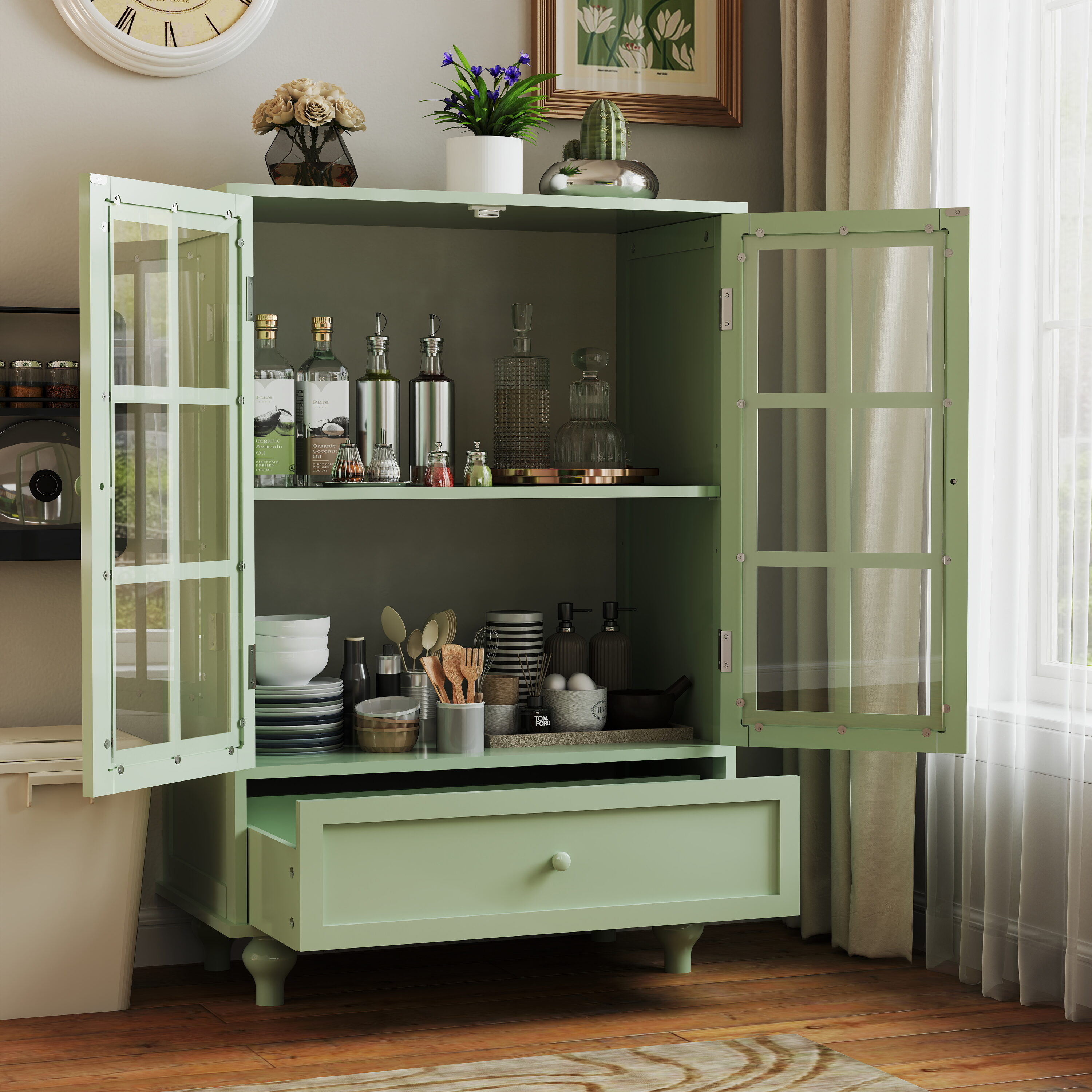 SINOFURN SYA330160BK Dining-Kitchen-Storarge - View #2