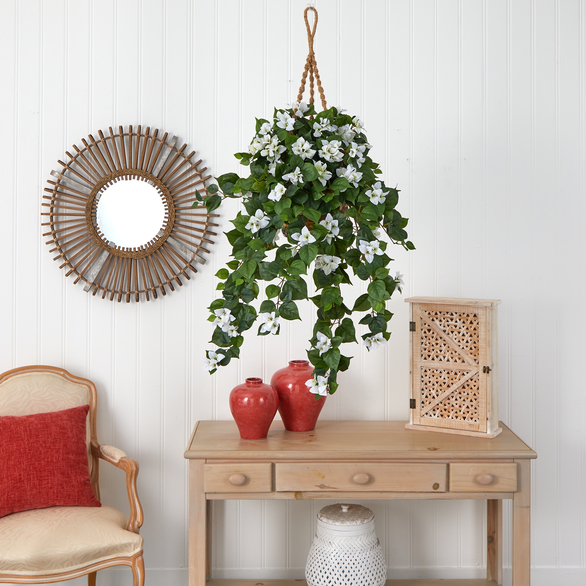 Nearly Natural 6868-WH Artificial-Plants-Trees - View #3