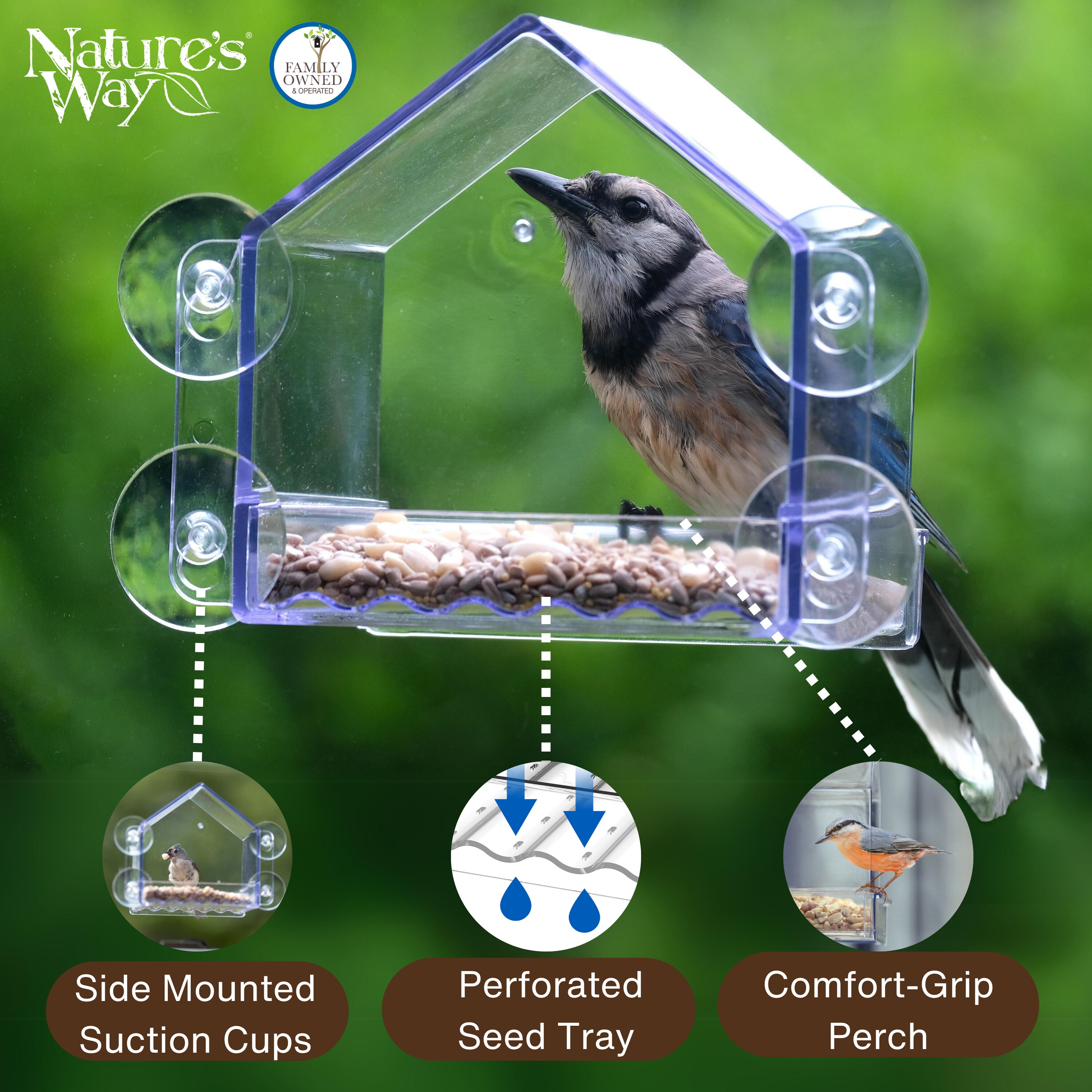 Nature's Way WIN-3-CP1 Bird-Feeders - View #5