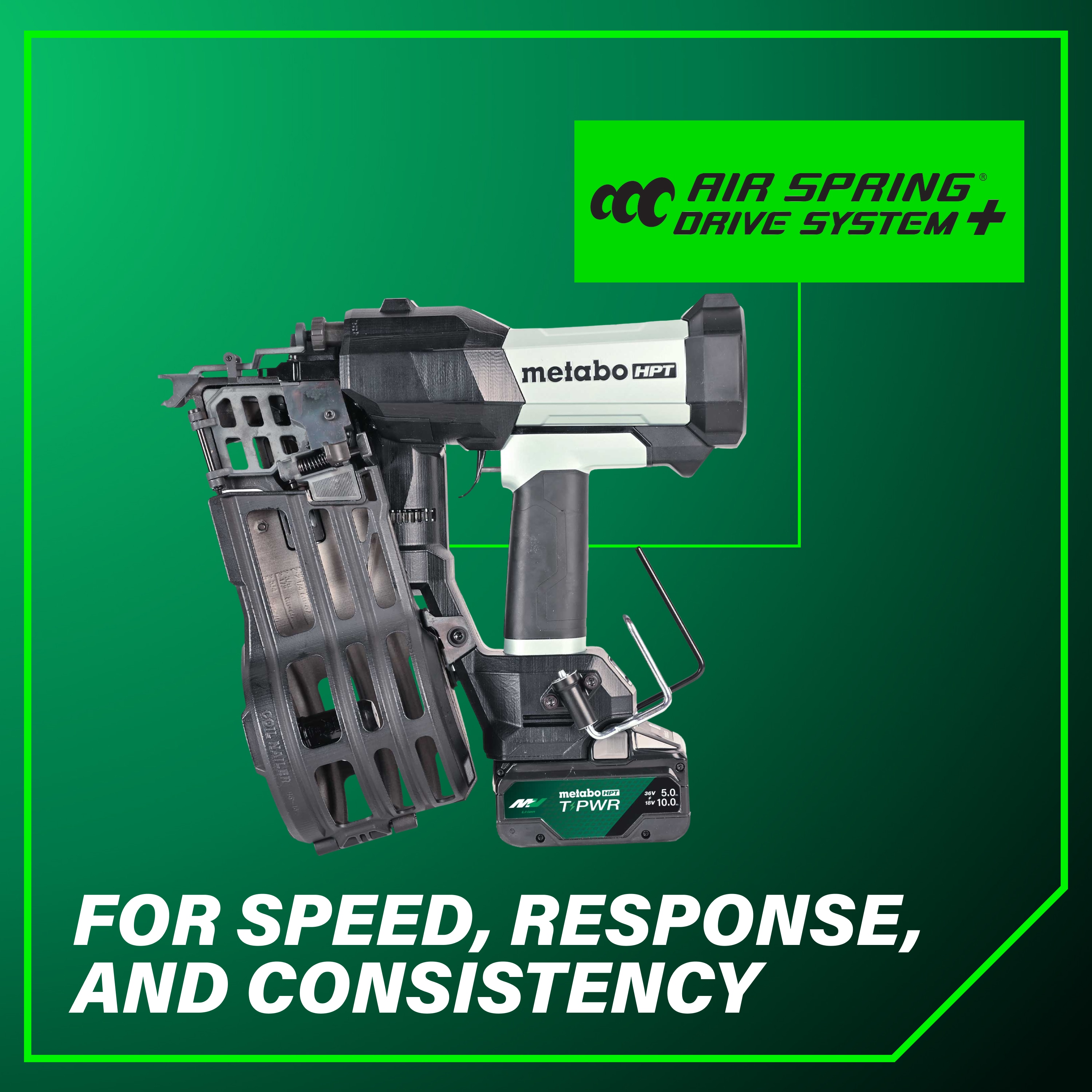 Metabo HPT NV1890DAQRY Cordless-Nailer - View #13