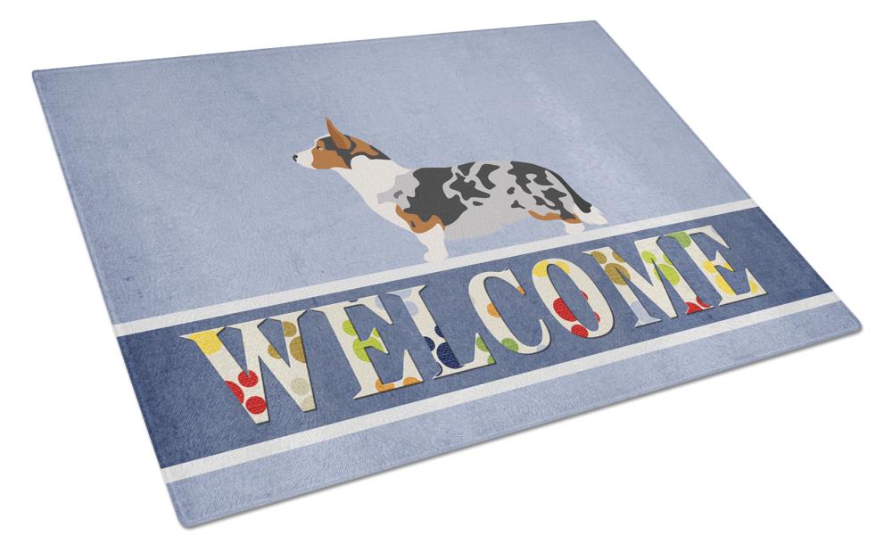 Caroline's Treasures BB8313LCB 11.25-in L x 15.75-in W Glass Cutting Board
