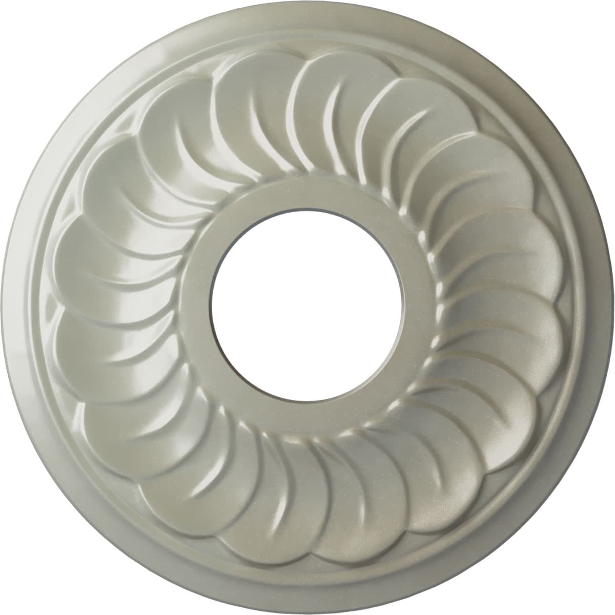 Ekena Millwork CM11BLFCS Blackthorne 11.75-in W x 11.75-in L Painted Flash Copper Polyurethane Whole Ceiling Medallion