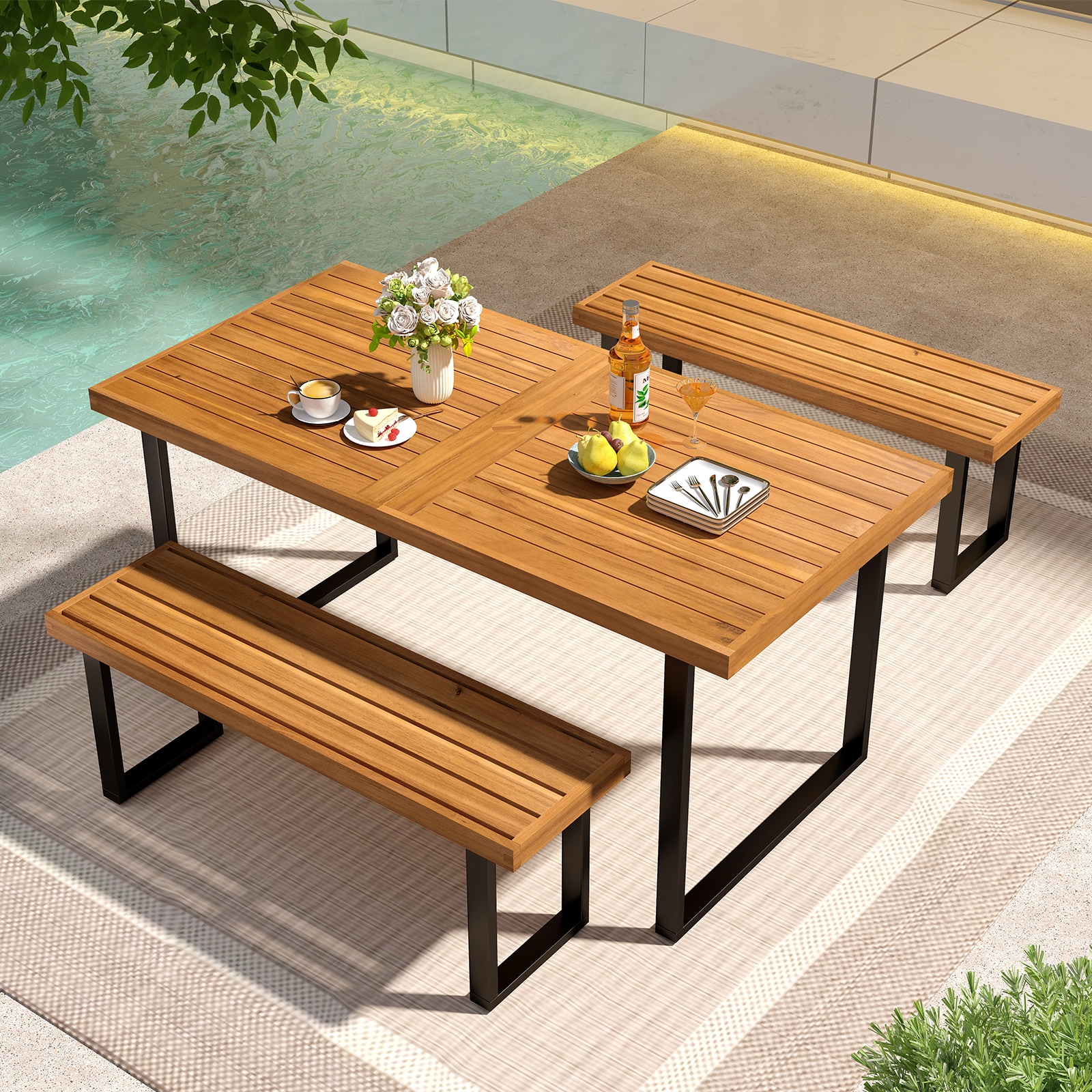 Forclover HYFW-WD1379 Patio-Tables - View #6