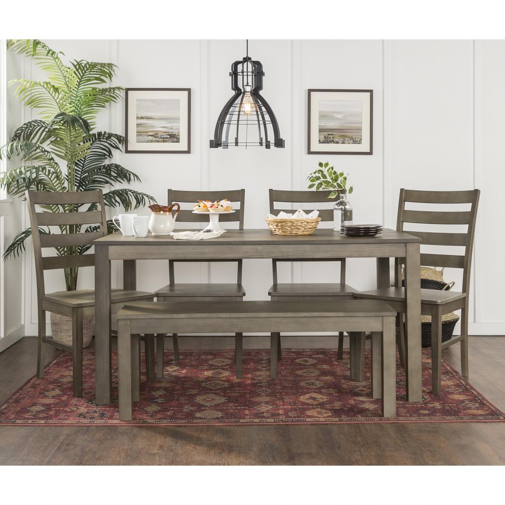 Walker Edison LW60HSAGY-6 Dining-Sets - View #2