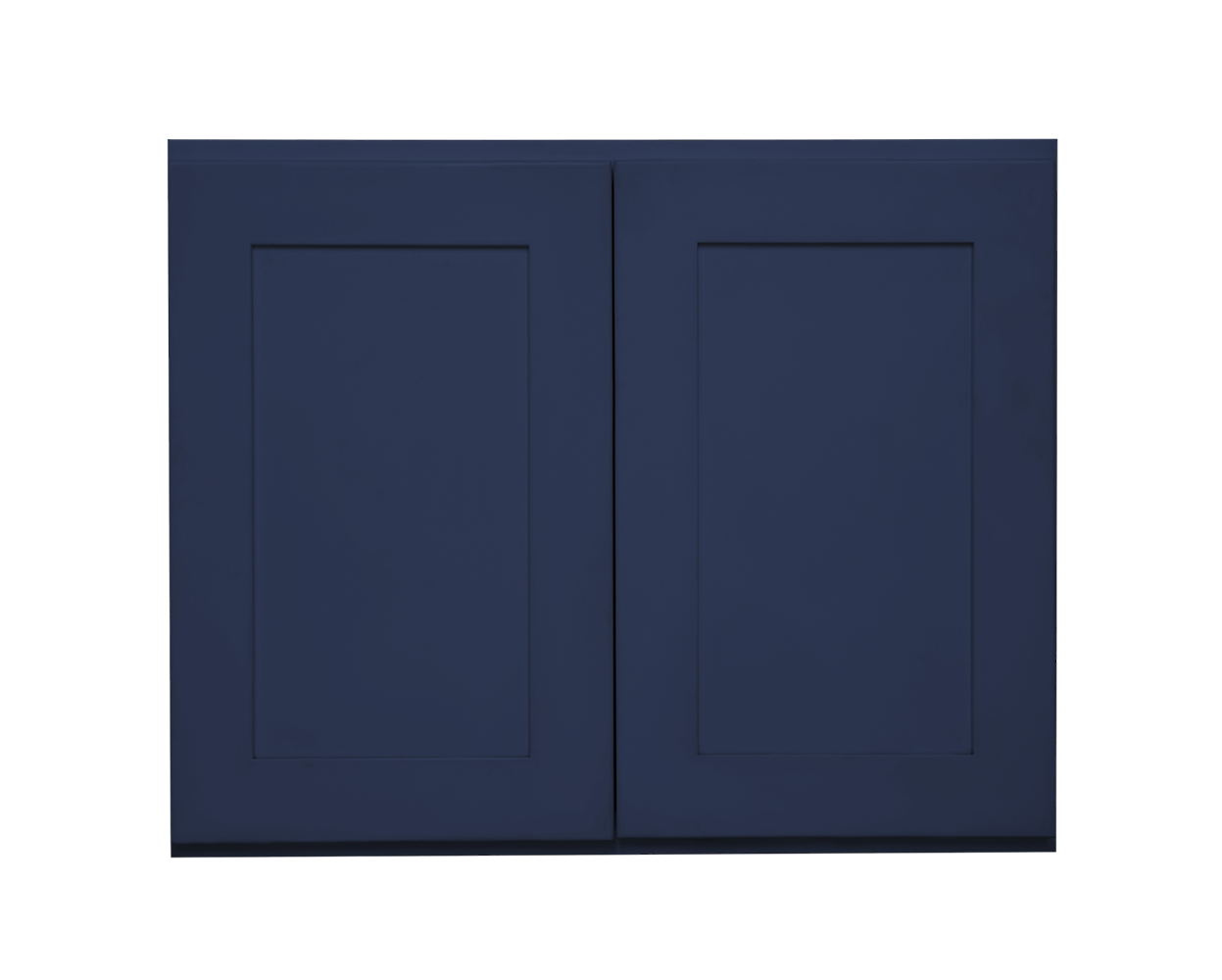 RELIABILT LS-SN-W3024B Creston 30-in W x 24-in H x 12-in D Navy Blue Wall Ready to assemble Plywood Cabinet (Recessed Panel Shaker)