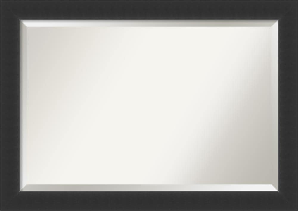 Corvino Pine Wood 29" x 41" Beveled Rectangular Wall Mirror