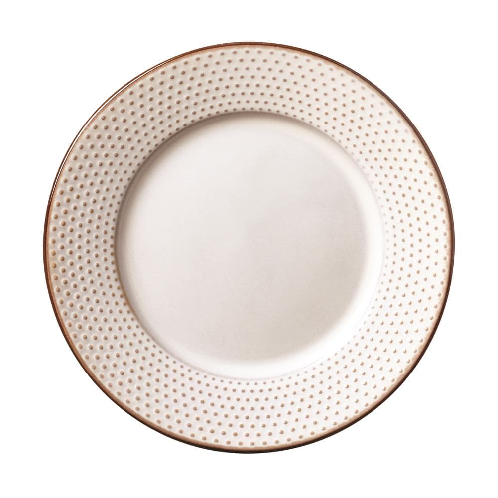 Tabletops Gallery Square White Stoneware Salad Plates (Set of 10