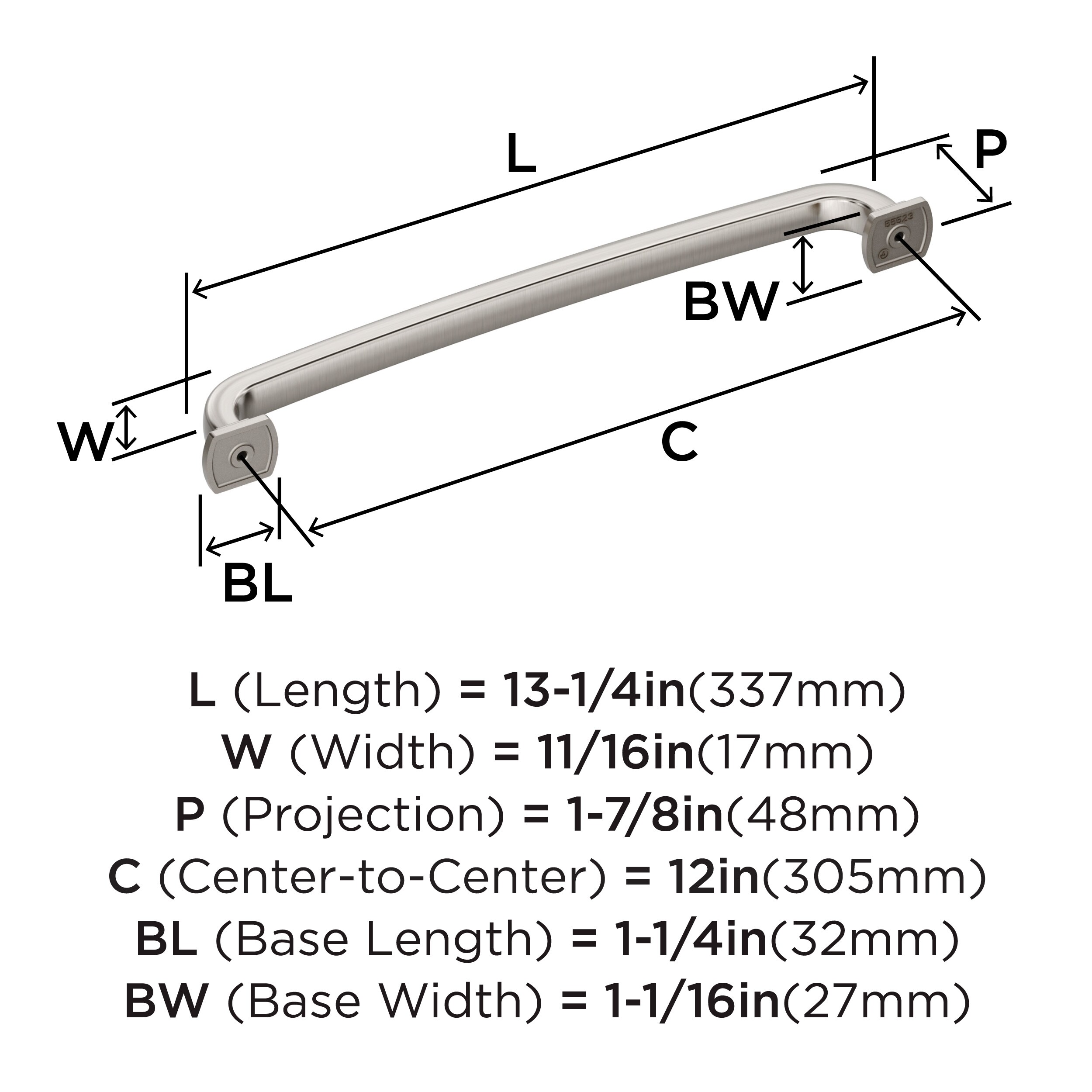 Amerock BP55523G10 Cabinet-Pulls - View #3