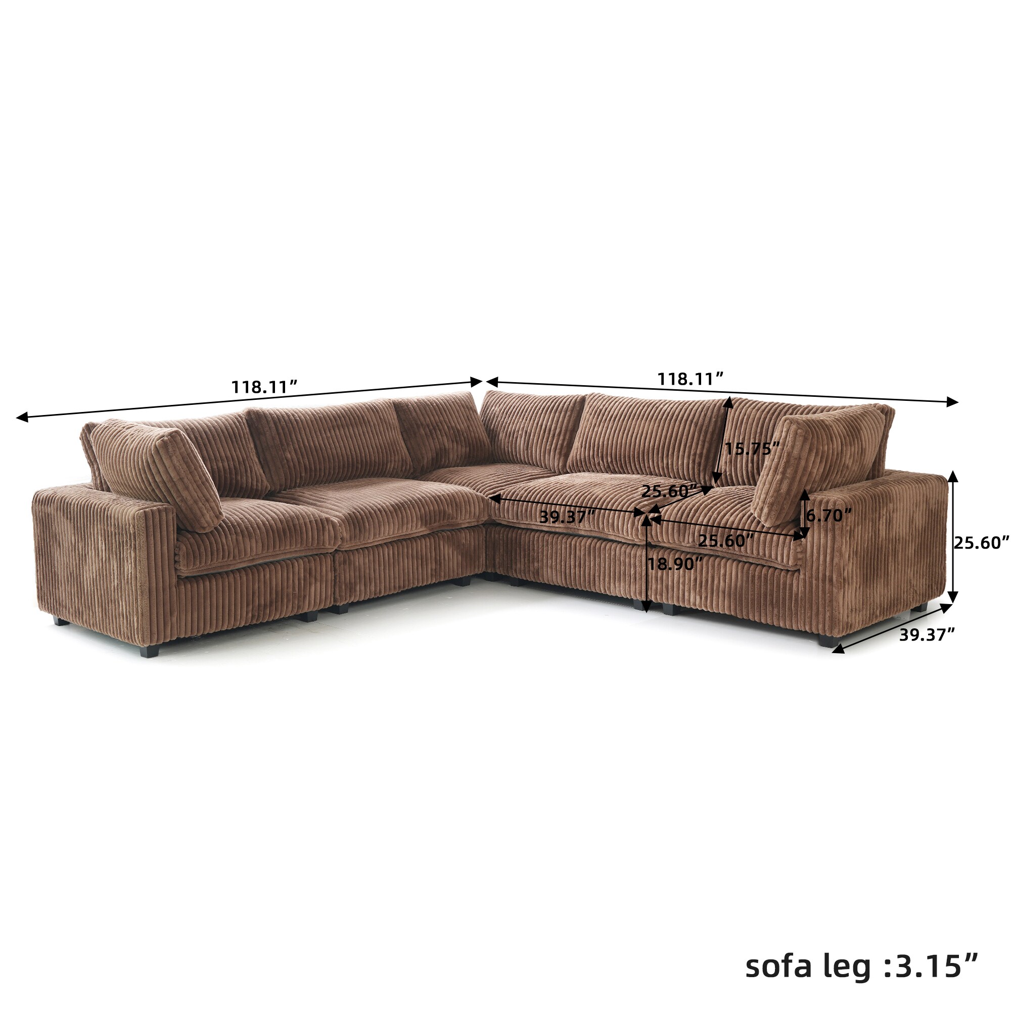 BuotiqHom DH-SF5-141TA Sofas-Loveseats - View #3