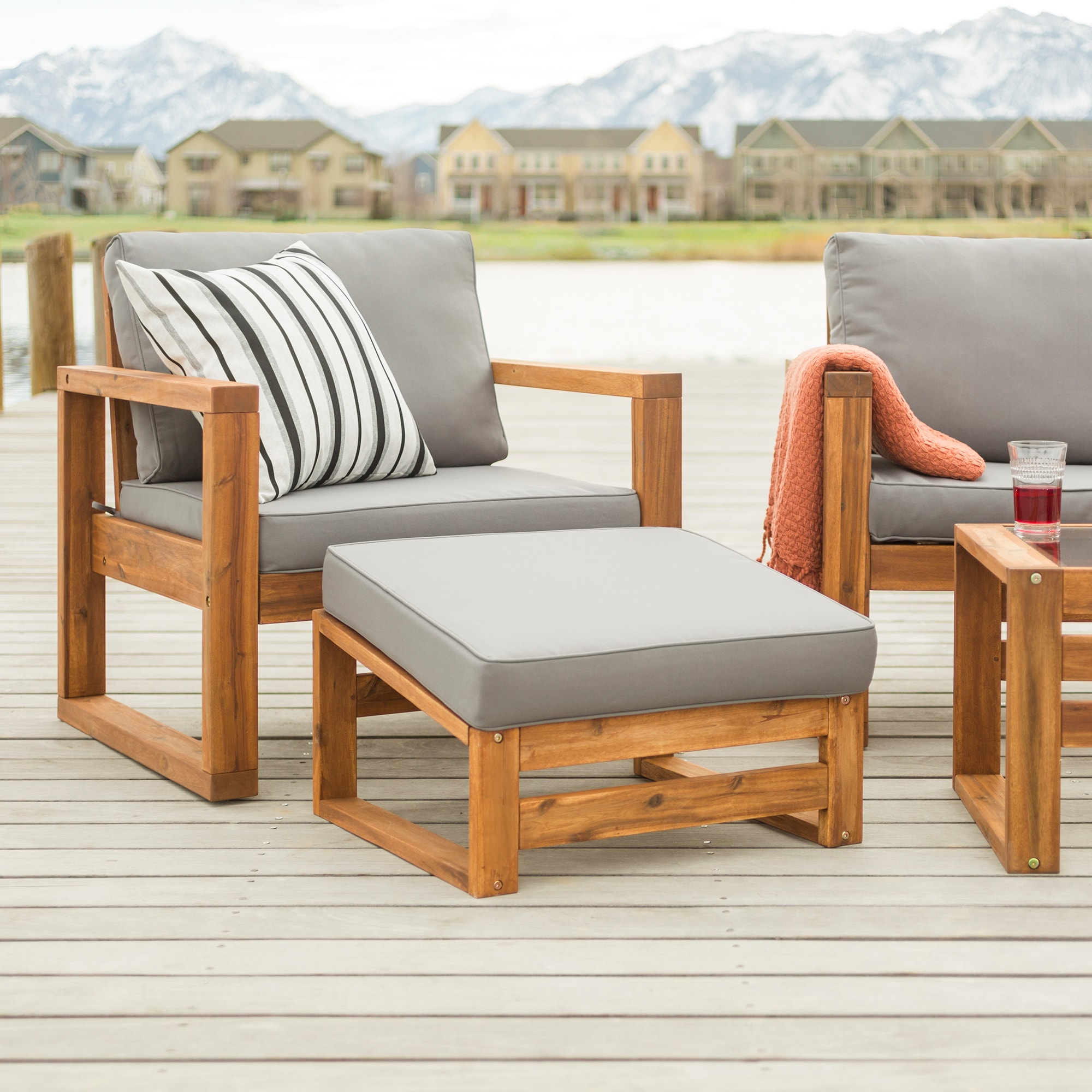 Walker Edison LWWHUD4CG Patio-Conversation-Sets - View #3