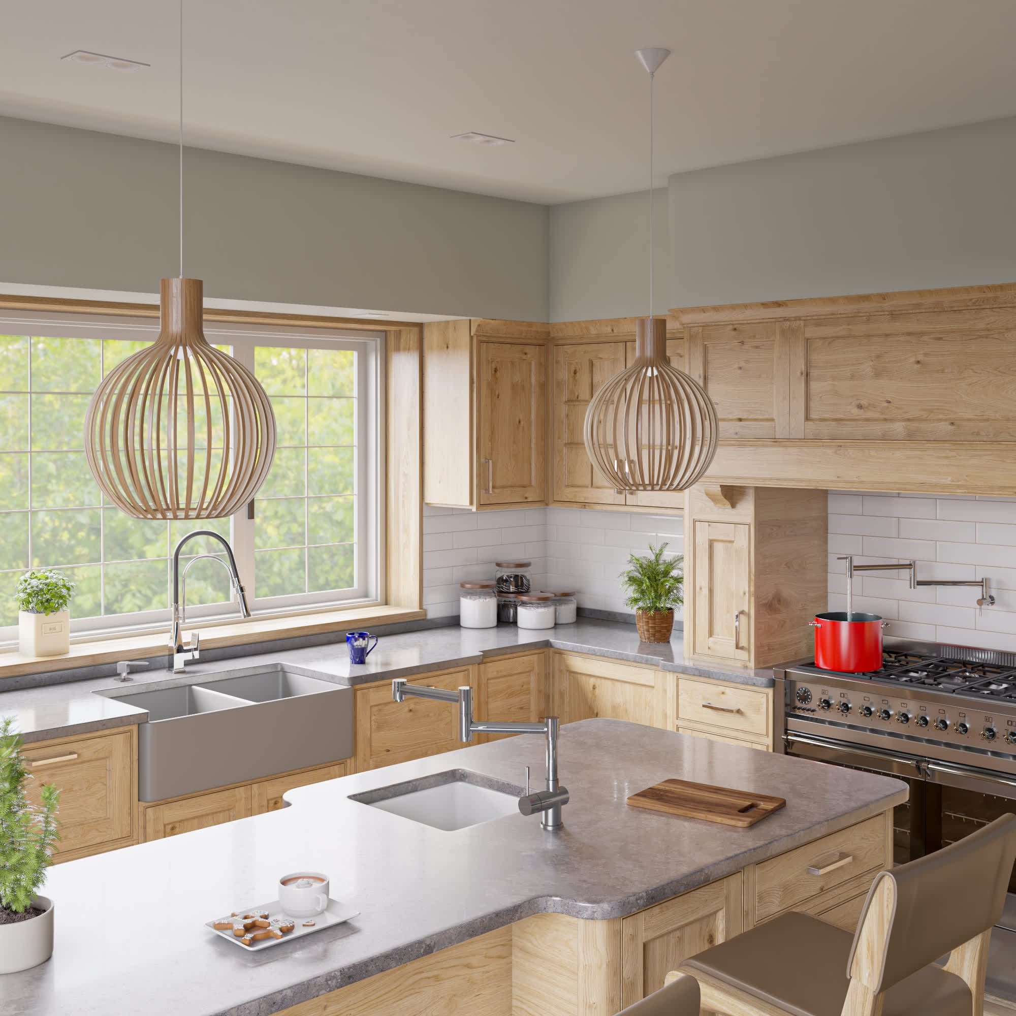 ALFI ABF3318D-GM Kitchen-Sinks - View #2