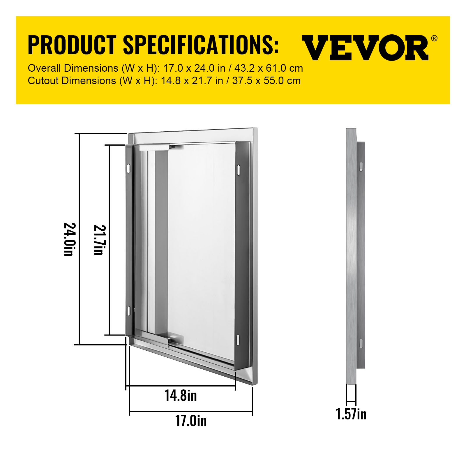 VEVOR BXGCGMXKSKM17X241V0 Builtin-Grill-Cabinet-Parts - View #8