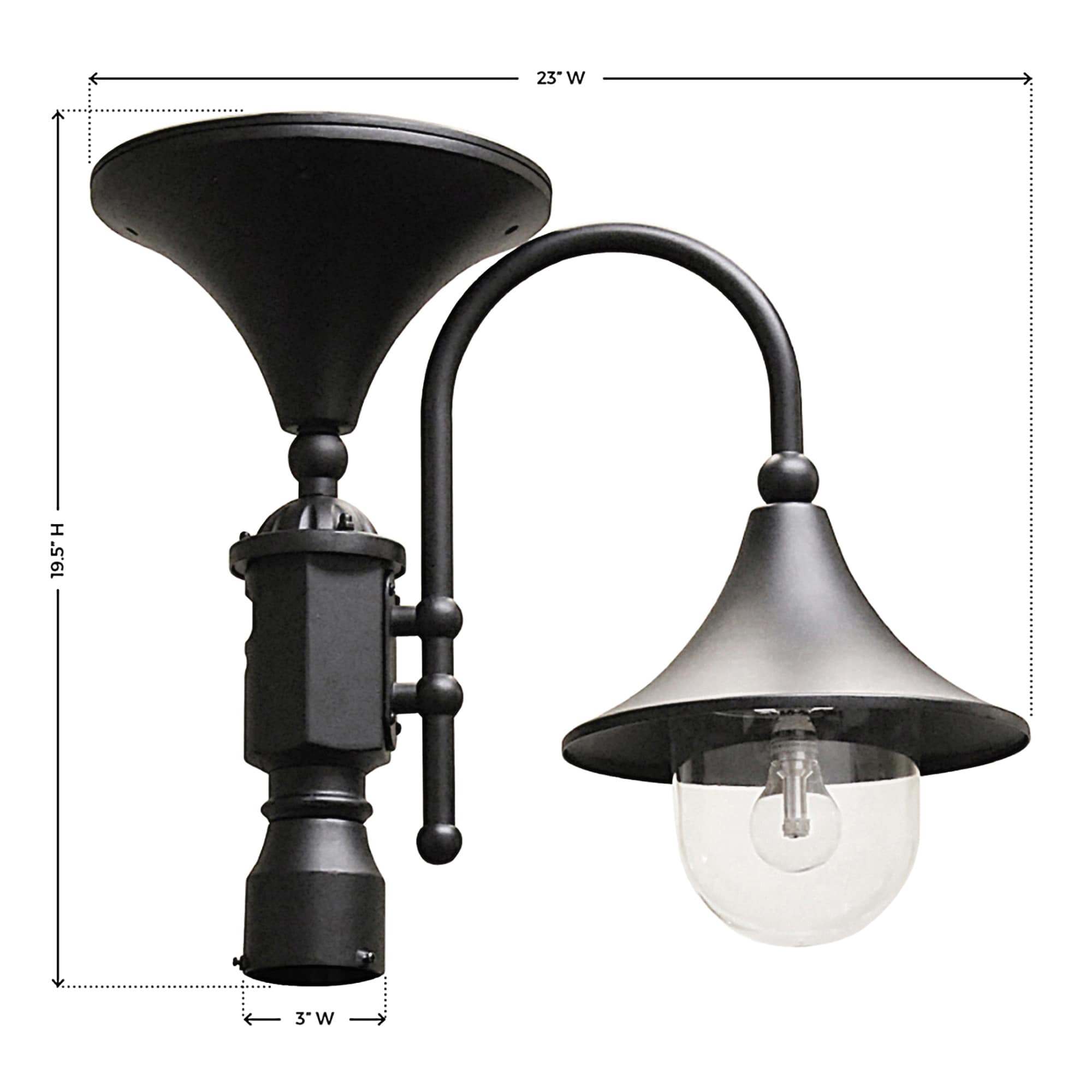 Gama Sonic GS-109F-B Post-Lights - View #6