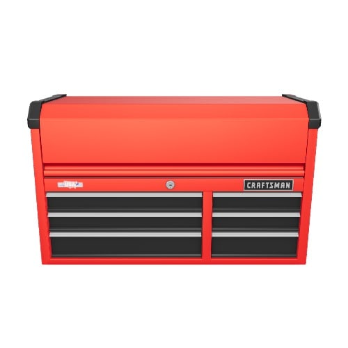 CRAFTSMAN 2000 Series 6-Drawer Steel Tool Chest, Red, 41-Inches Wide