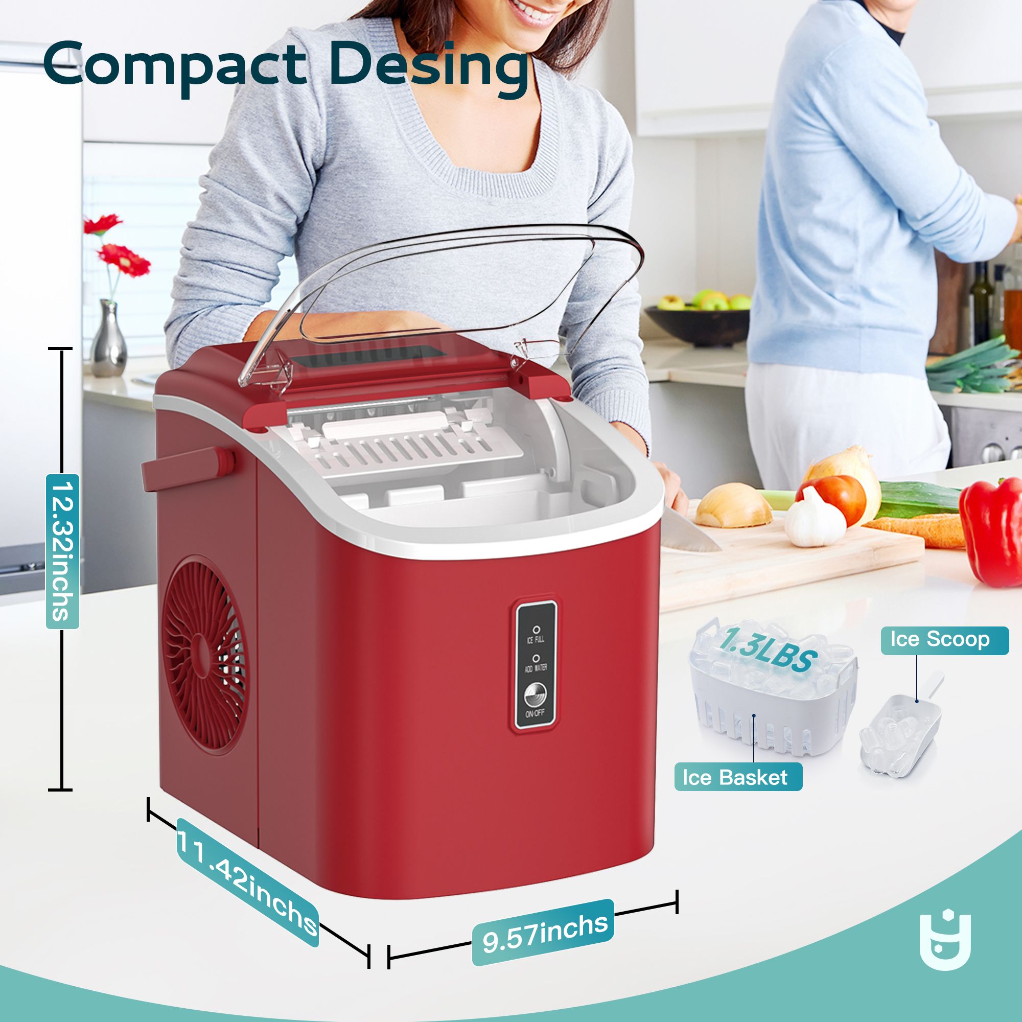 Euhomy IM003-BRD-E-LS-SC Ice-Makers - View #2