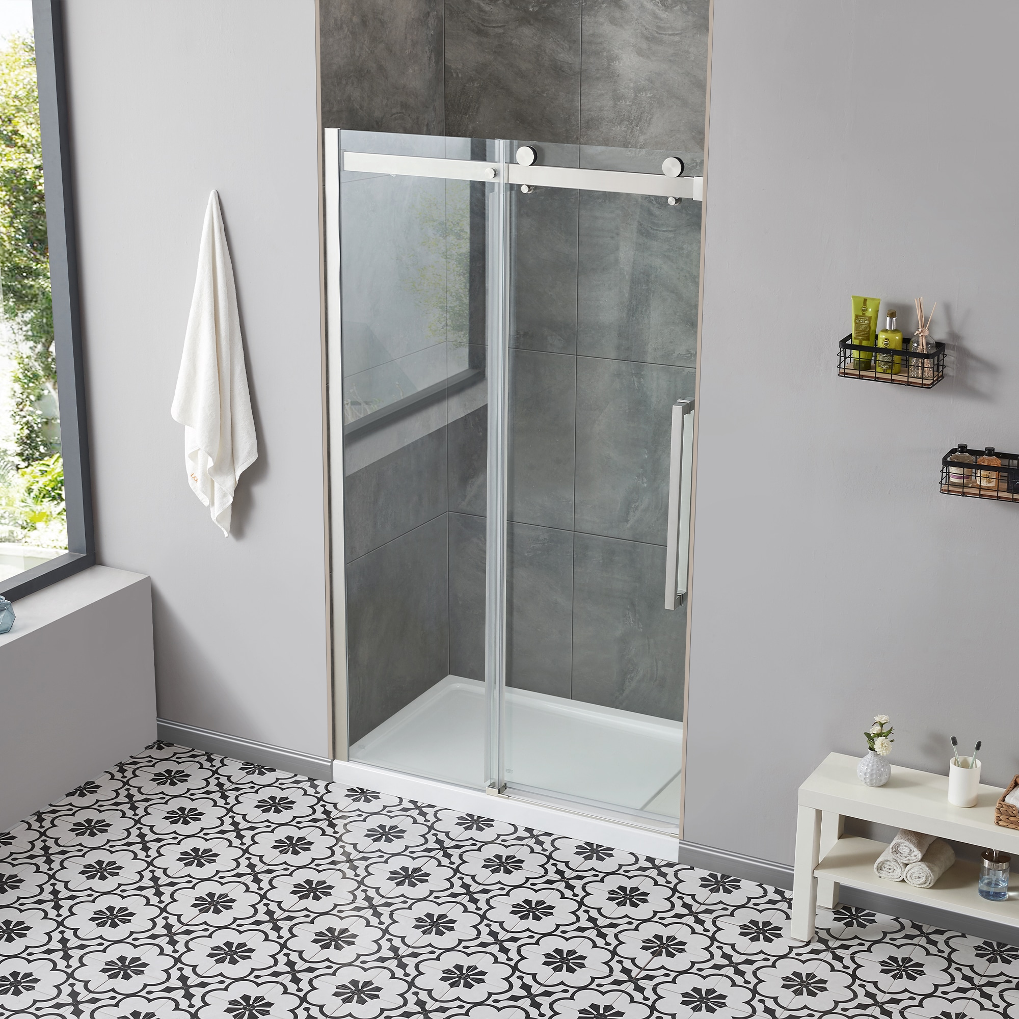OVE Decors 15SKC-BEL248-SAT Alcove-Shower-Kit - View #5