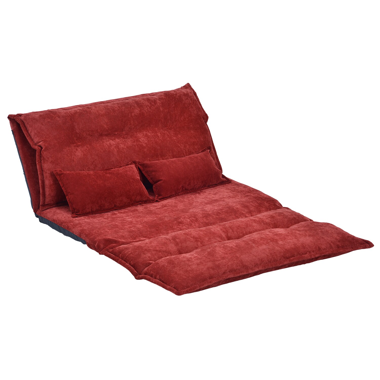 SINOFURN SYA370045RD Red Casual Polyester Futon