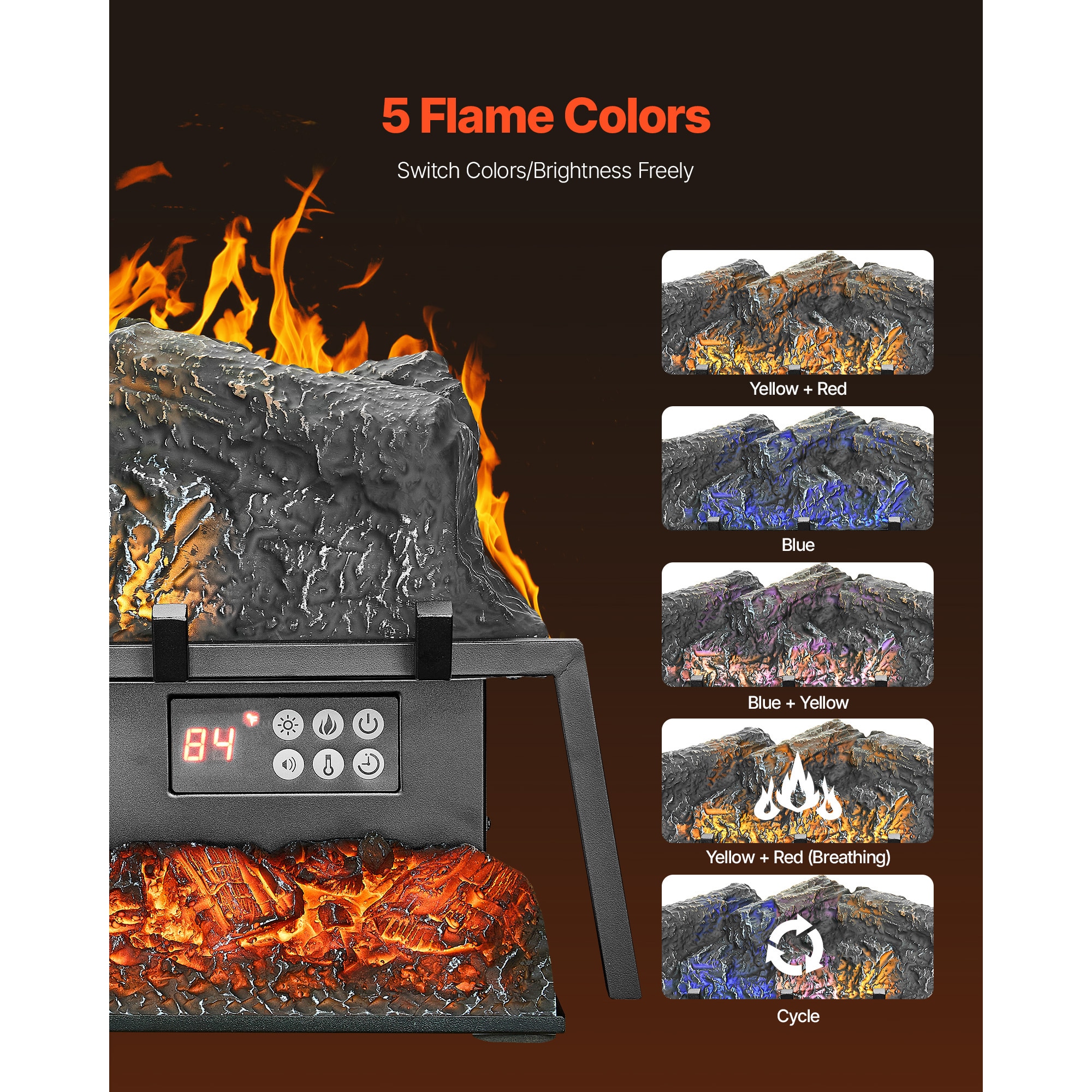 GIVIMO LW108GIVSS2588 Electric-Fireplace-Logs - View #7