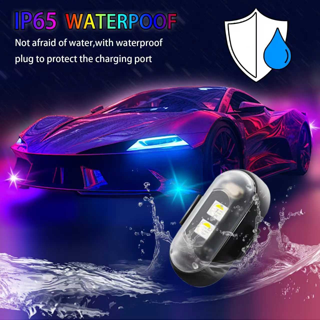 Oyezvary 10PCS RGB LED Strobe Lights with Remote Control High ...