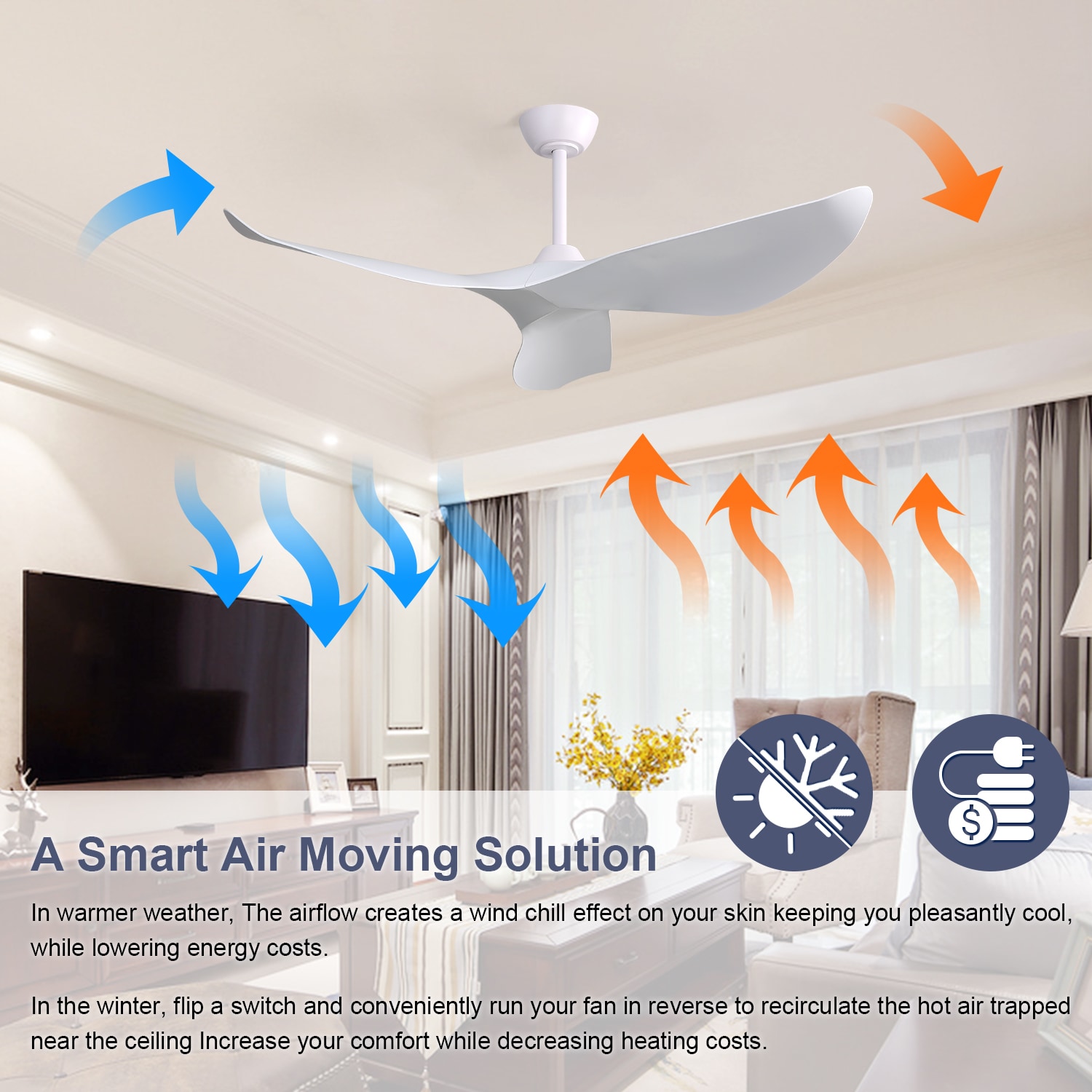 Flynama AC-Q-20114BD Ceiling-Fans - View #2