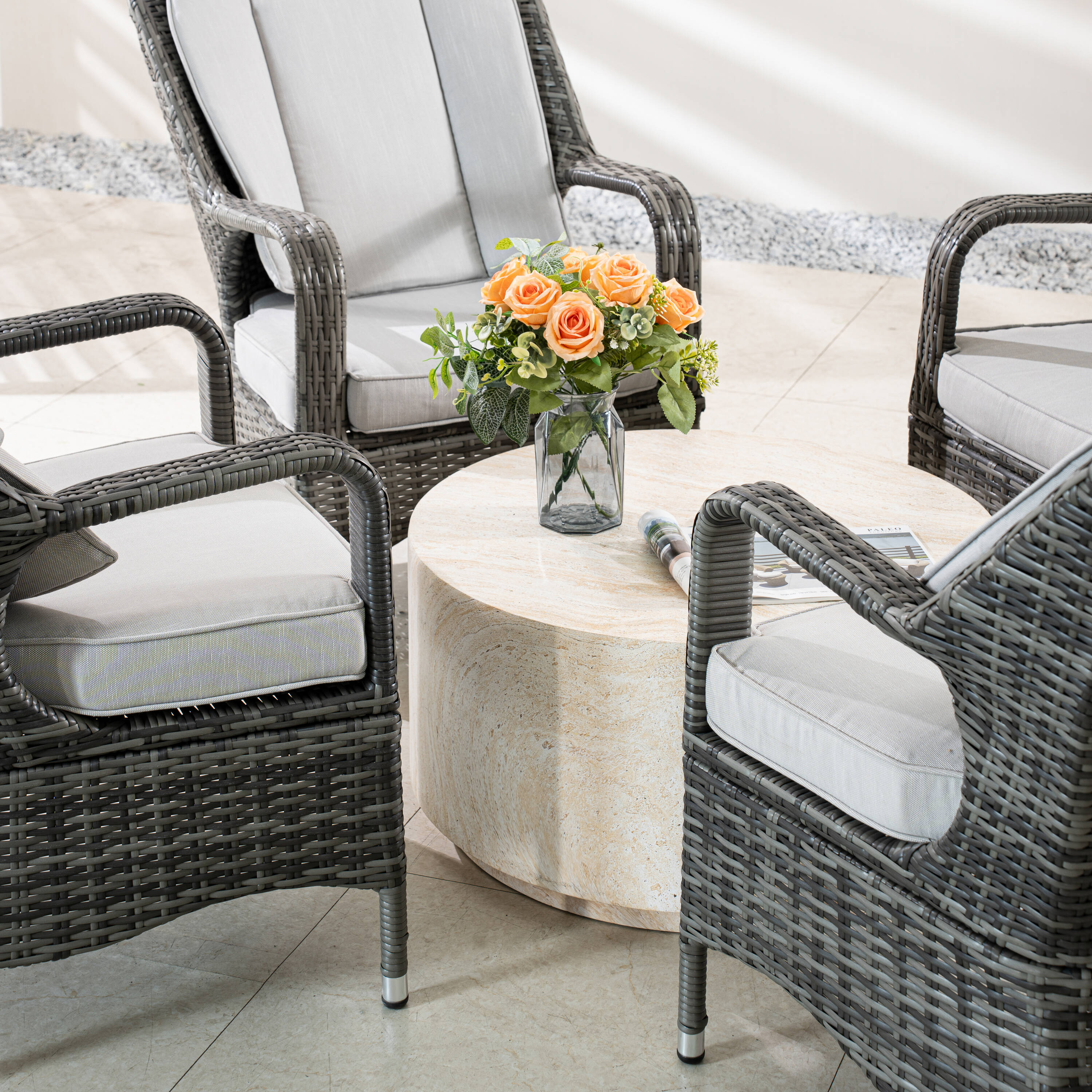 Direct Wicker DWC-240076TA009G Patio-Conversation-Sets - View #6