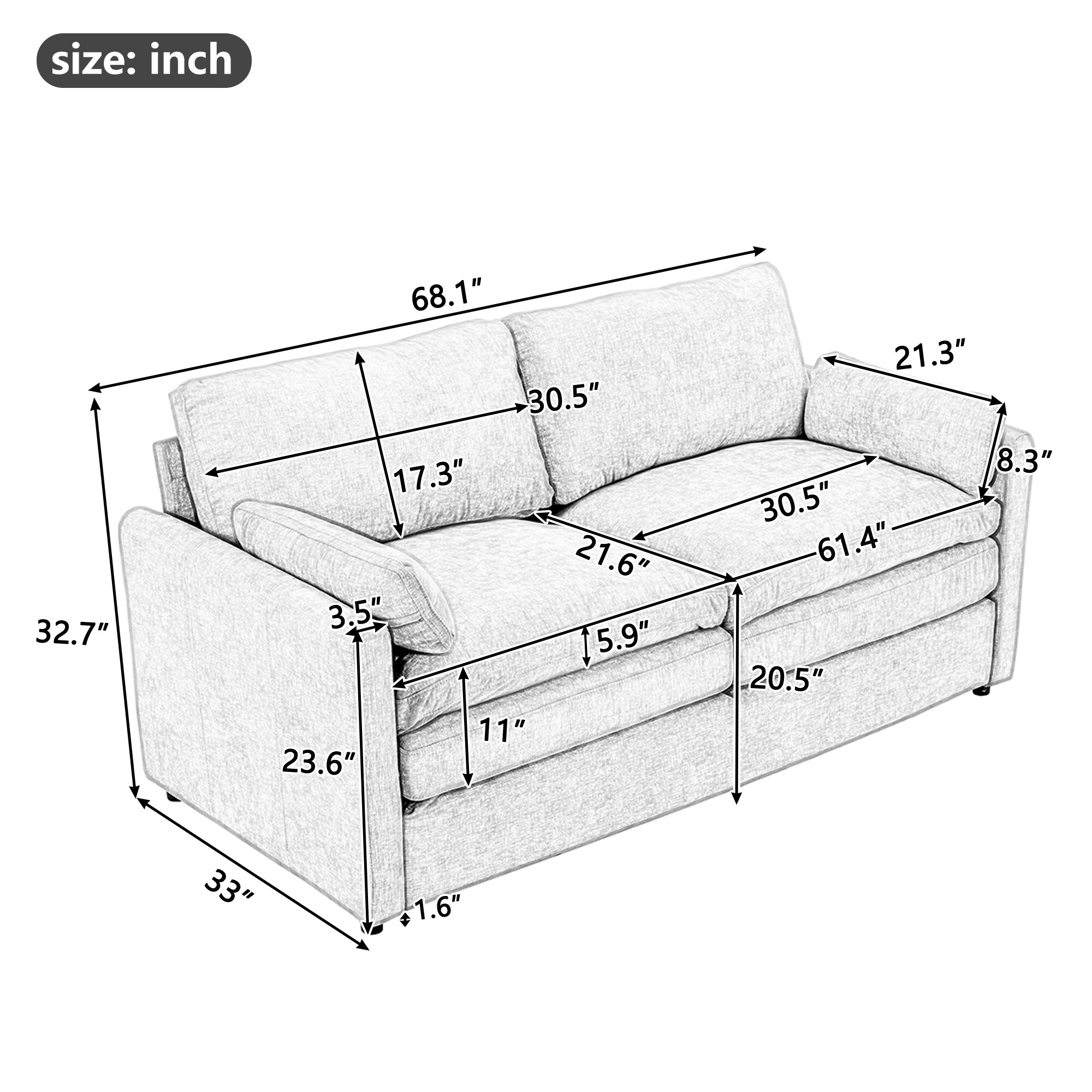 Bybafun YD2700064 Sofas-Loveseats - View #15