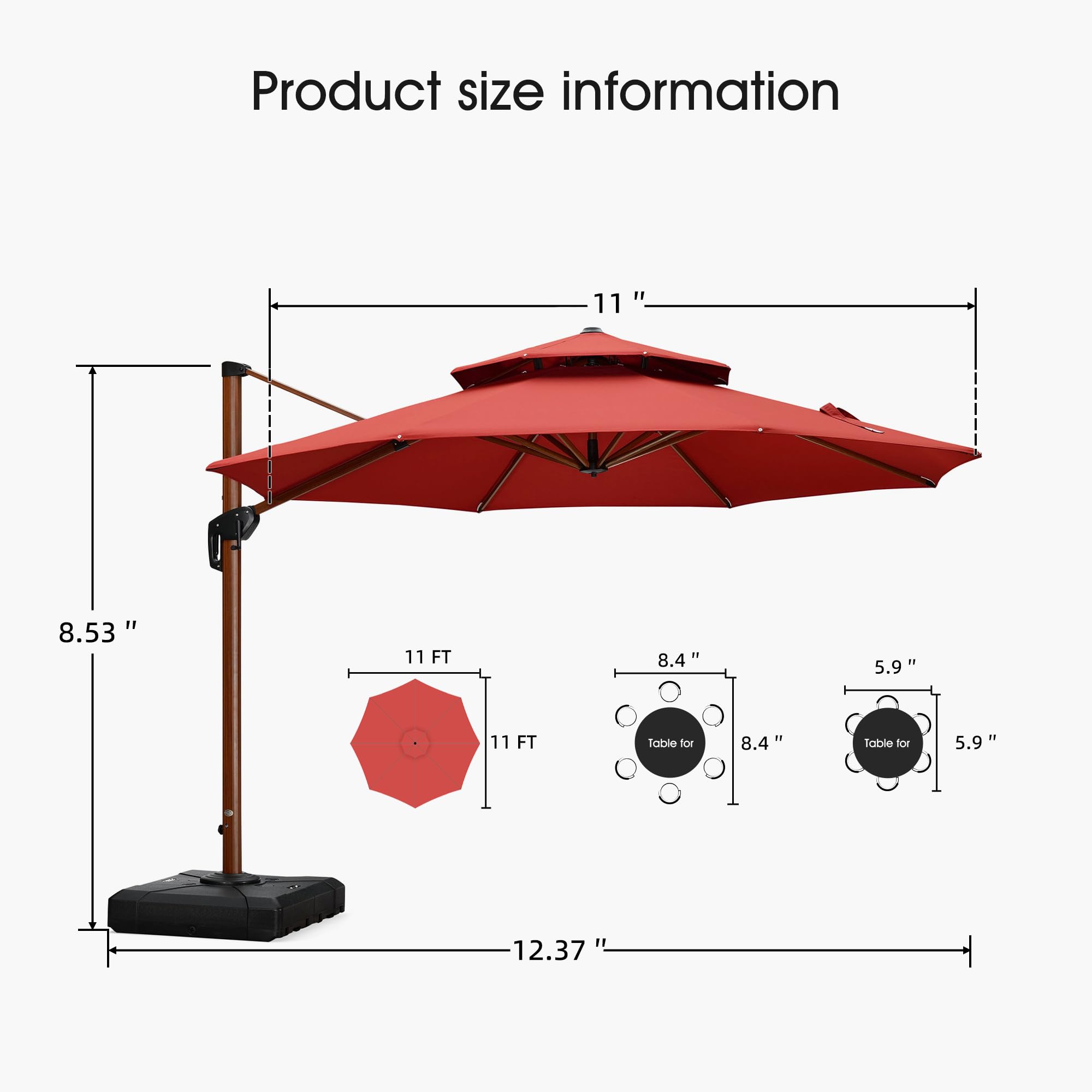 PURPLE LEAF LSGLRRM11-BR Umbrellas-2 - View #9