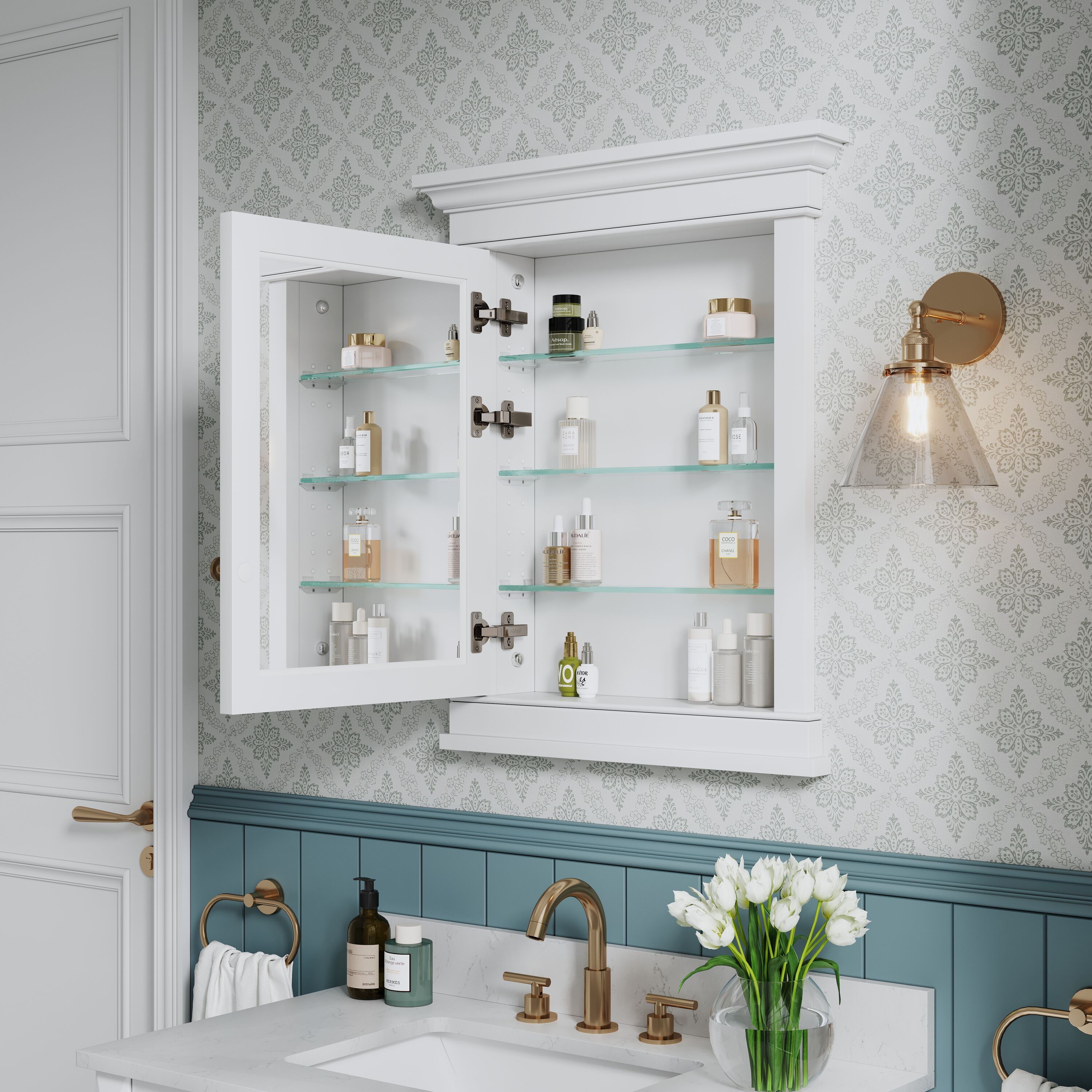 WELLFOR EX-6028F Bathroom-Medicine-Cabinets - View #3