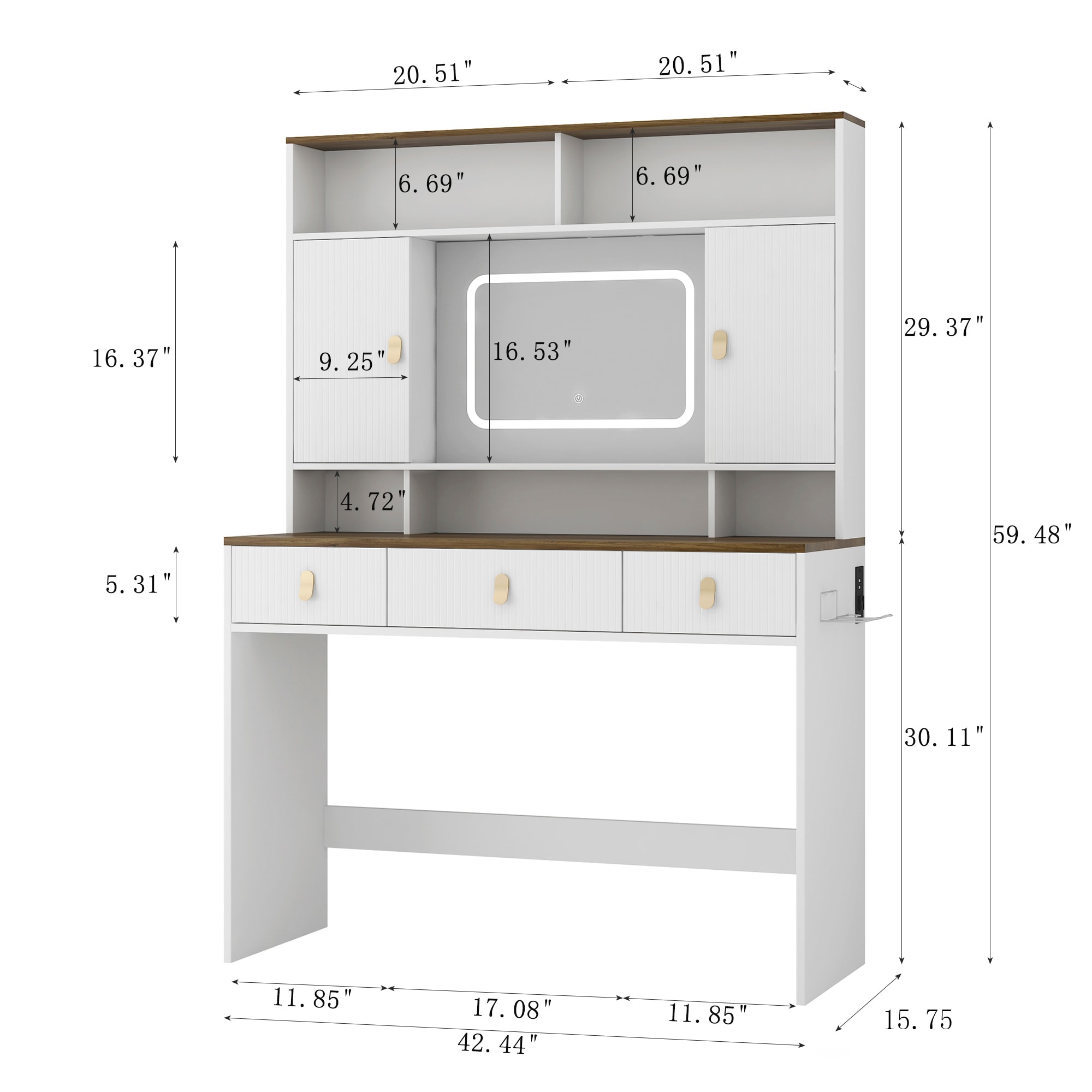 Bayfeve BF-196445-IN Bedroom-Vanities - View #6