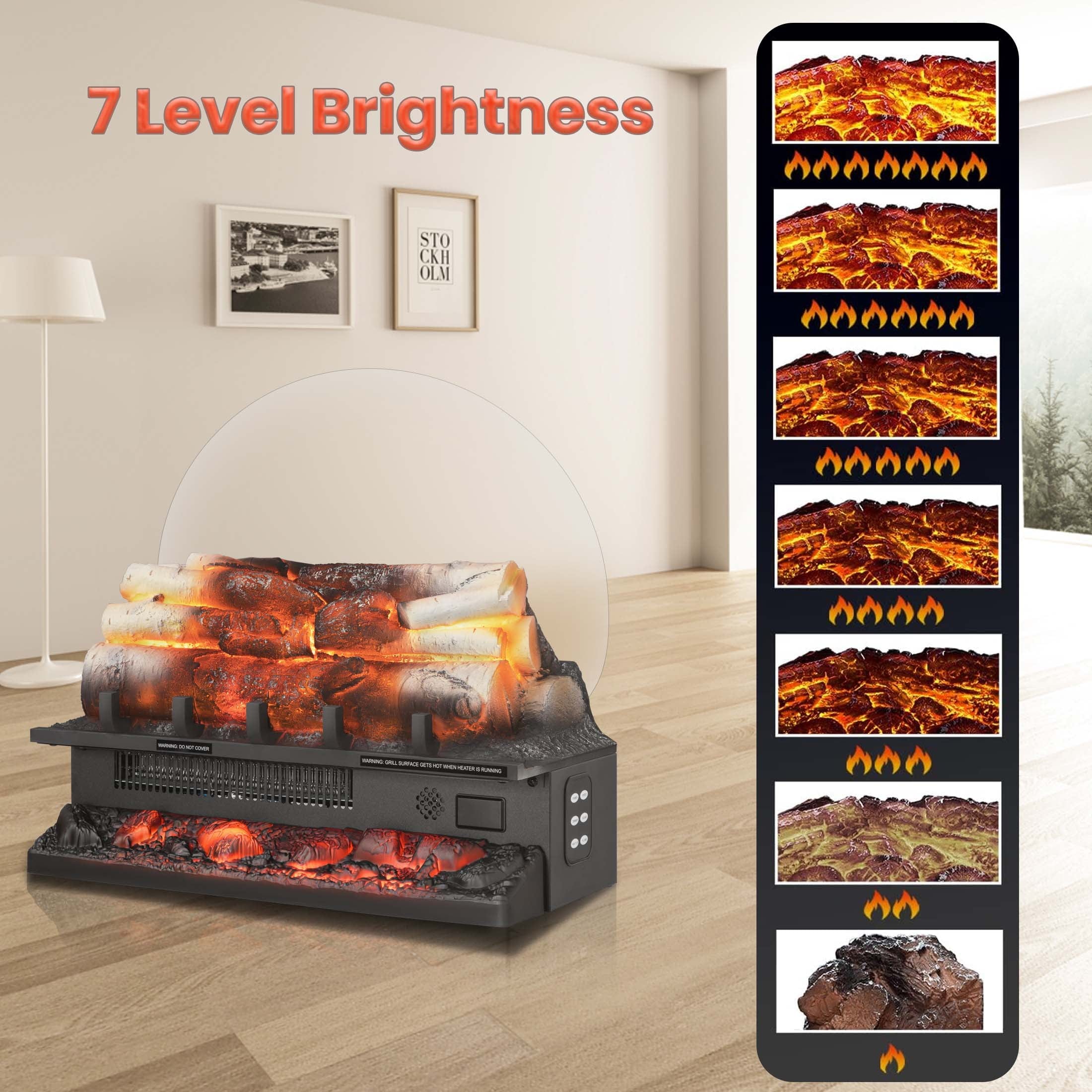 COWSAR L360CP Electric-Fireplace-Logs - View #2