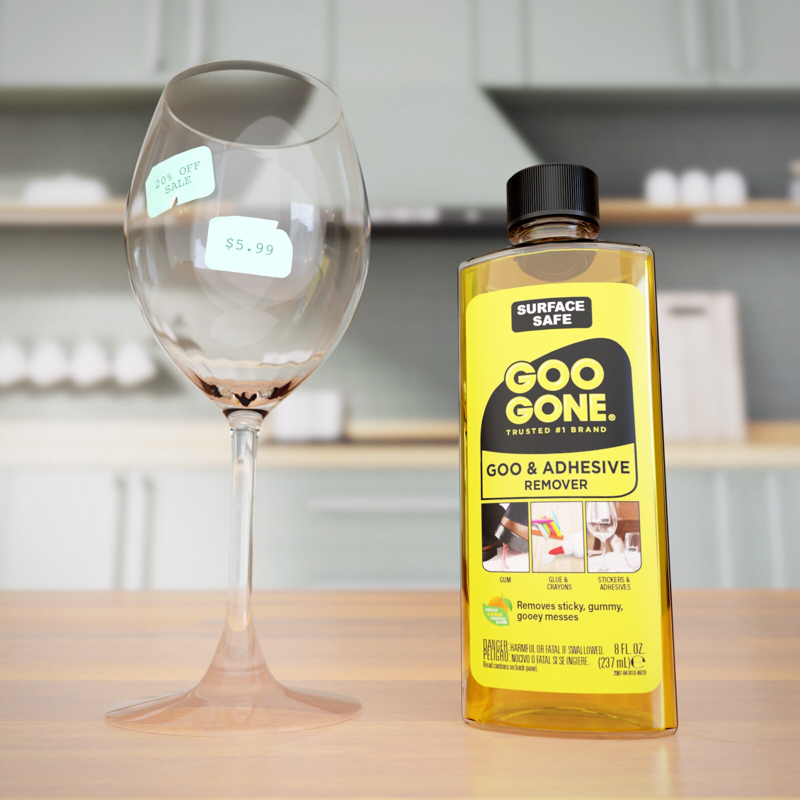 Goo Gone - 2oz Bottle - Citrus Scented - Cuts Grease, Oil, Gum, Adhesive  Residue (Pack of 3)