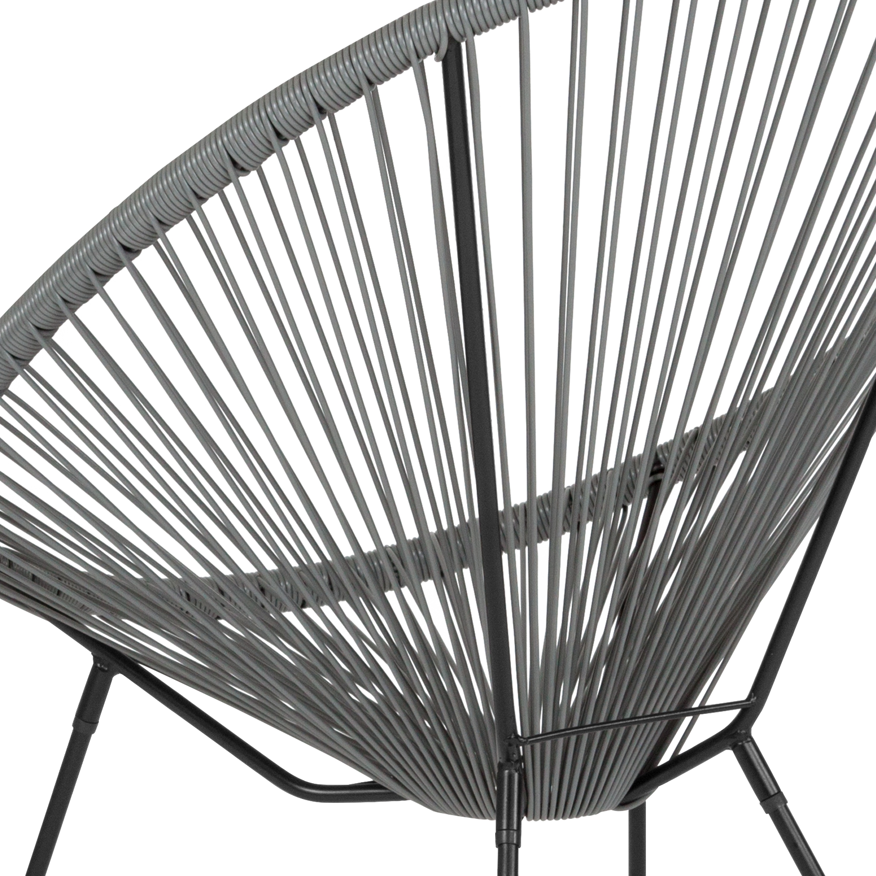 Flash furniture valencia oval comfort series take ten grey rattan lounge deals chair