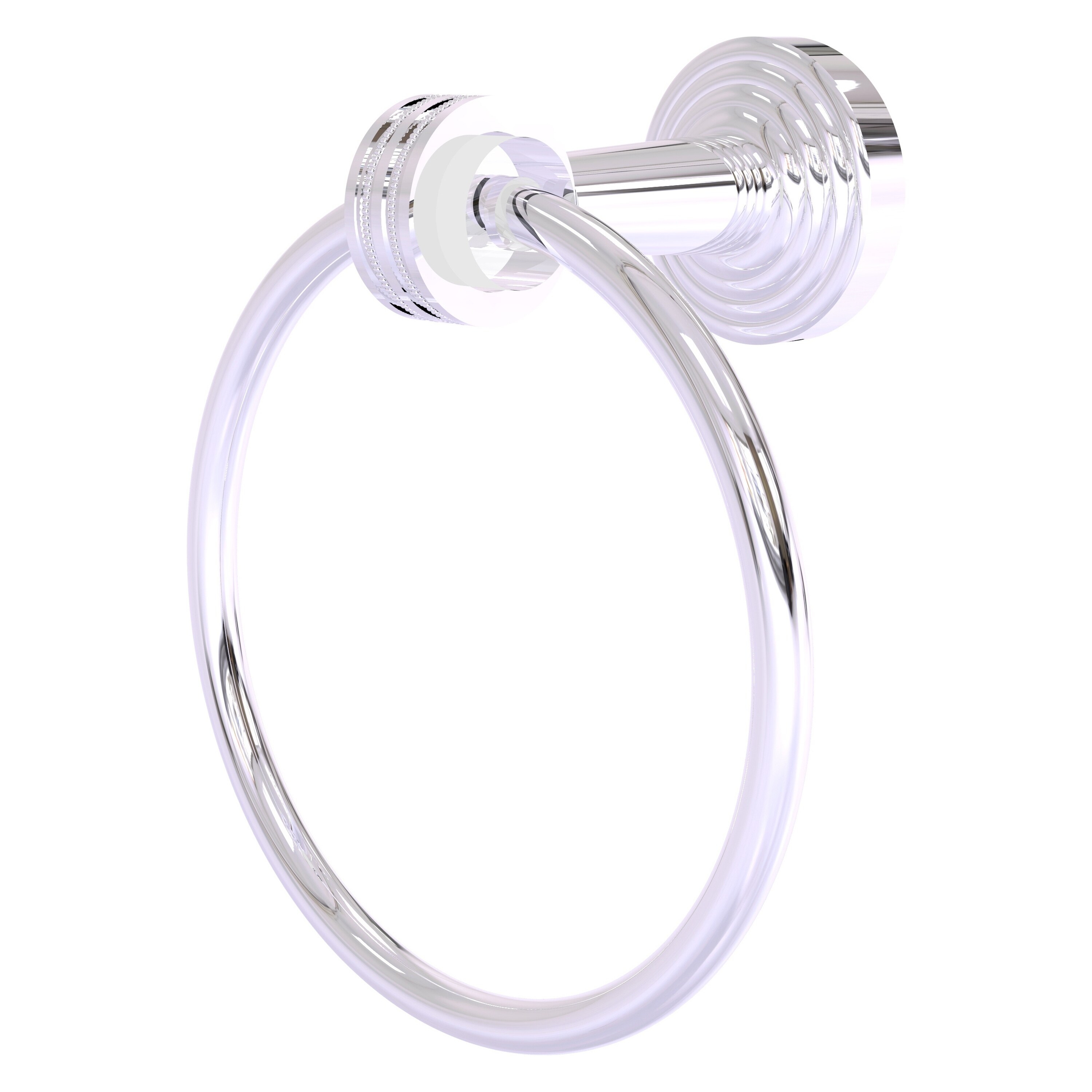Allied Brass PB-16D-PC Pacific Beach Polished Chrome Wall mount Single Towel Ring