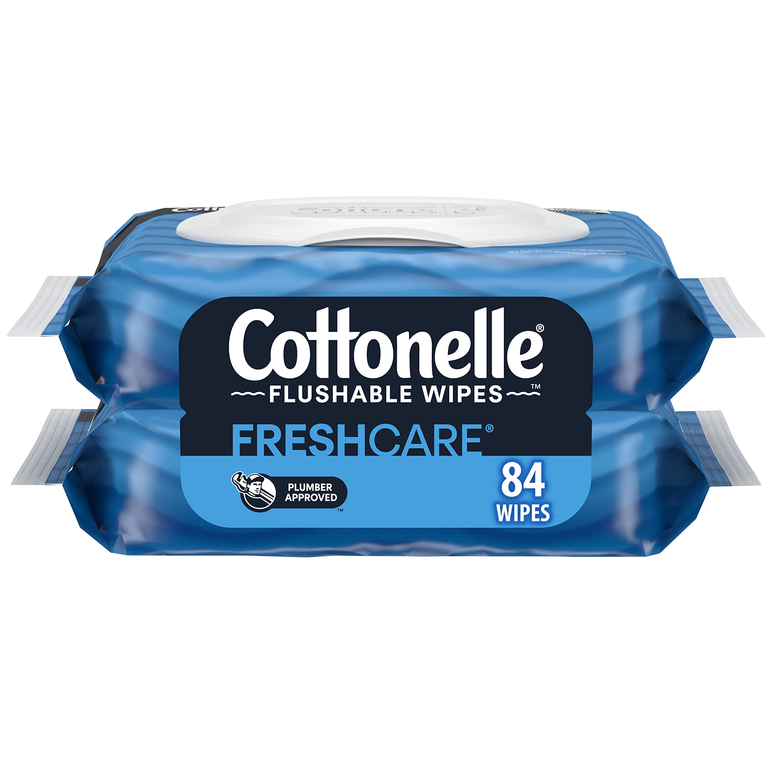 Cottonelle  Fresh Care Flushable Cleansing Cloths Refill 42 Count Pack of 2