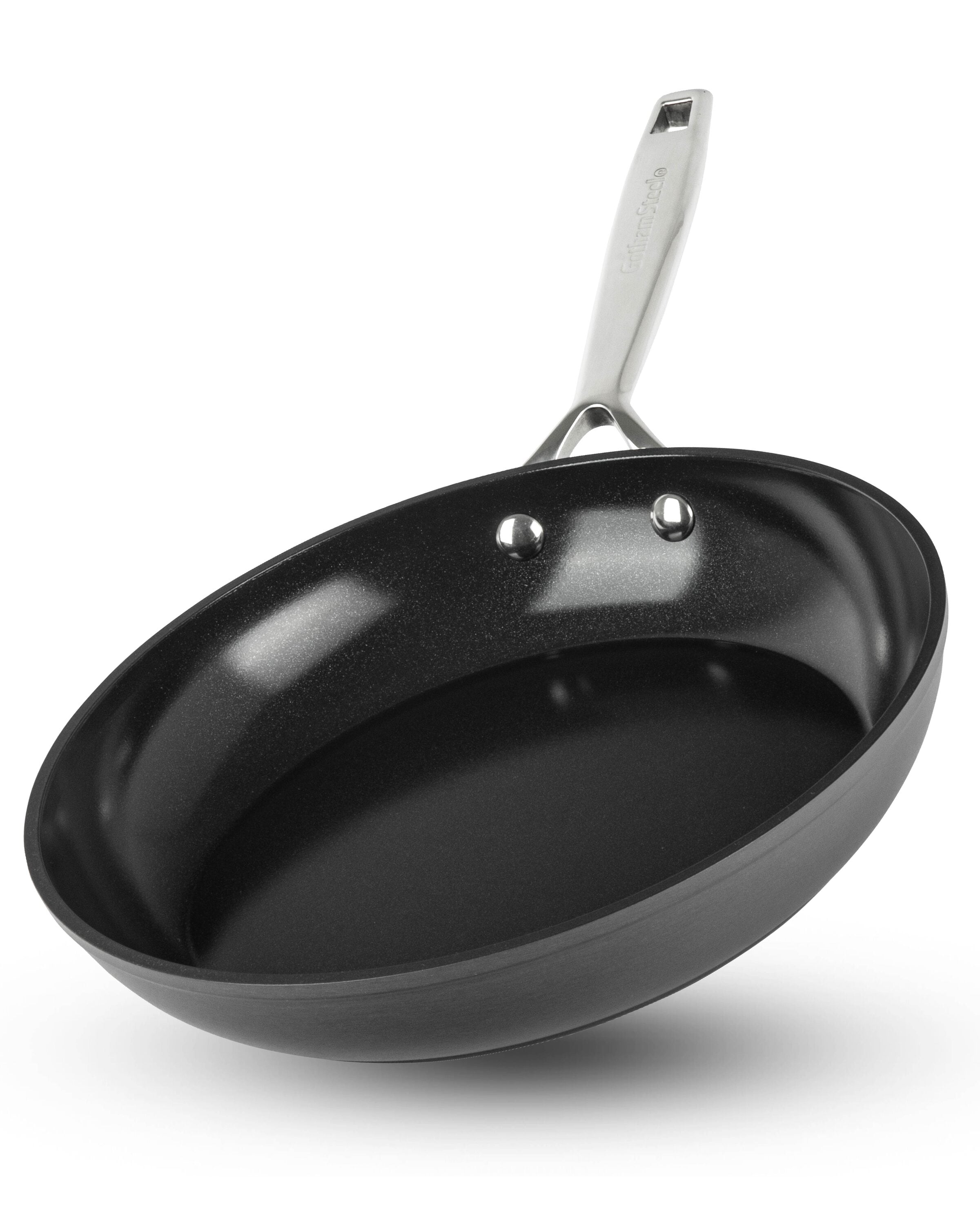 Farberware 2-Pack Glide Non-Stick Black & Copper Ceramic Frying Pans,  9.25/11.25