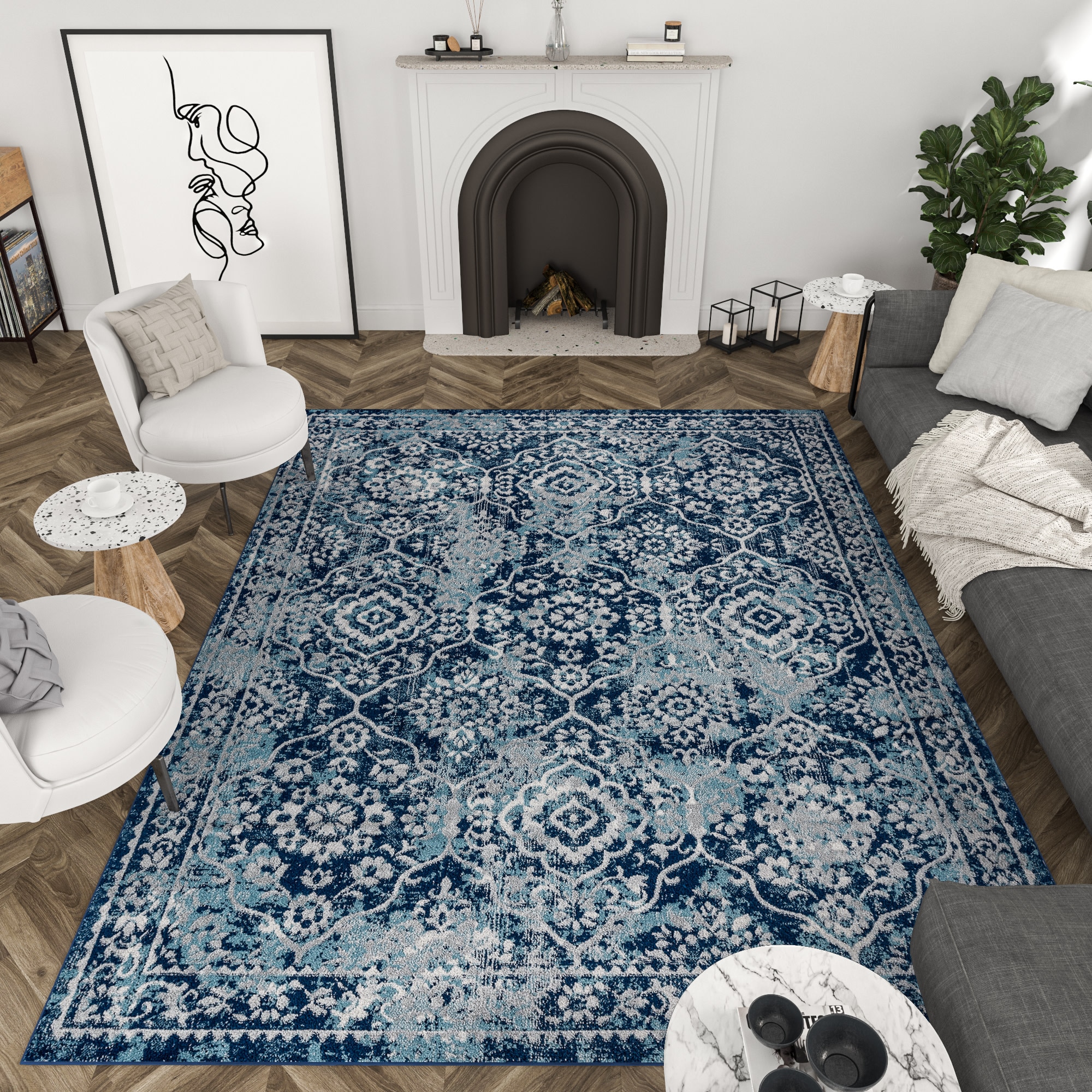 Tayse DIA1201 4X6 rugs - View #6