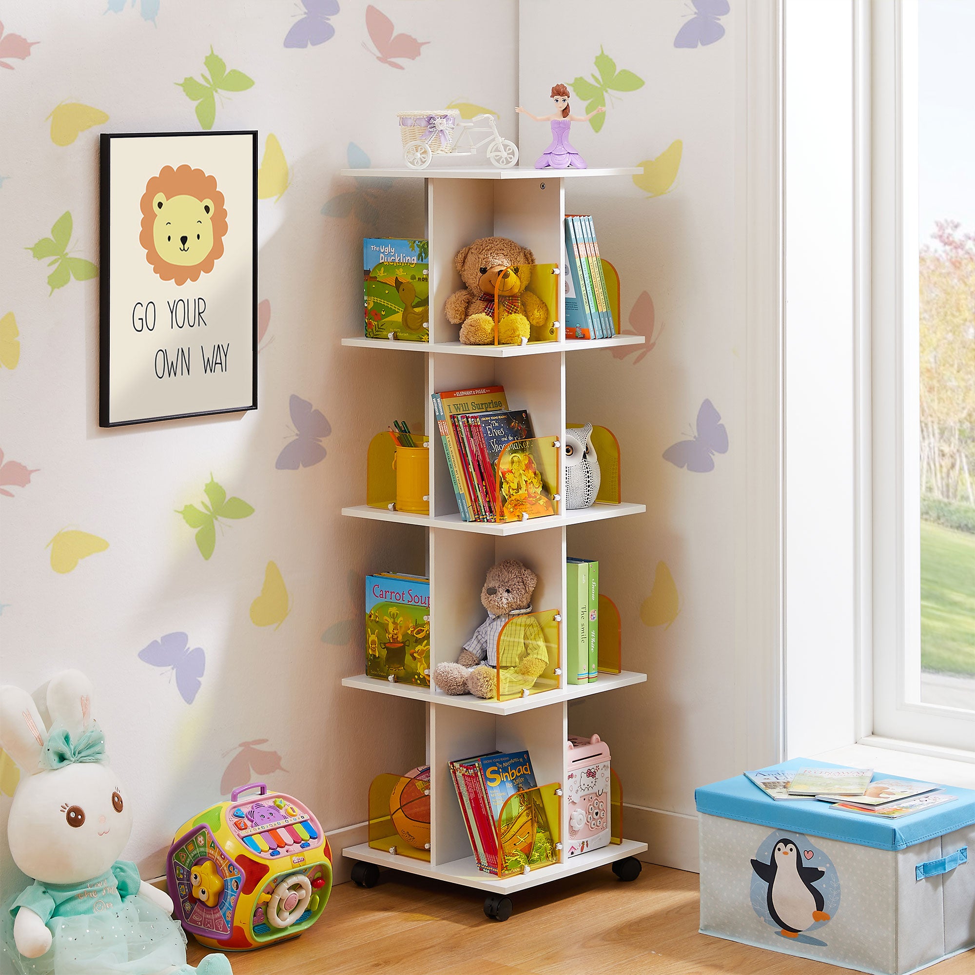 Vecelo LOE-B13-WHT bookcases - View #2