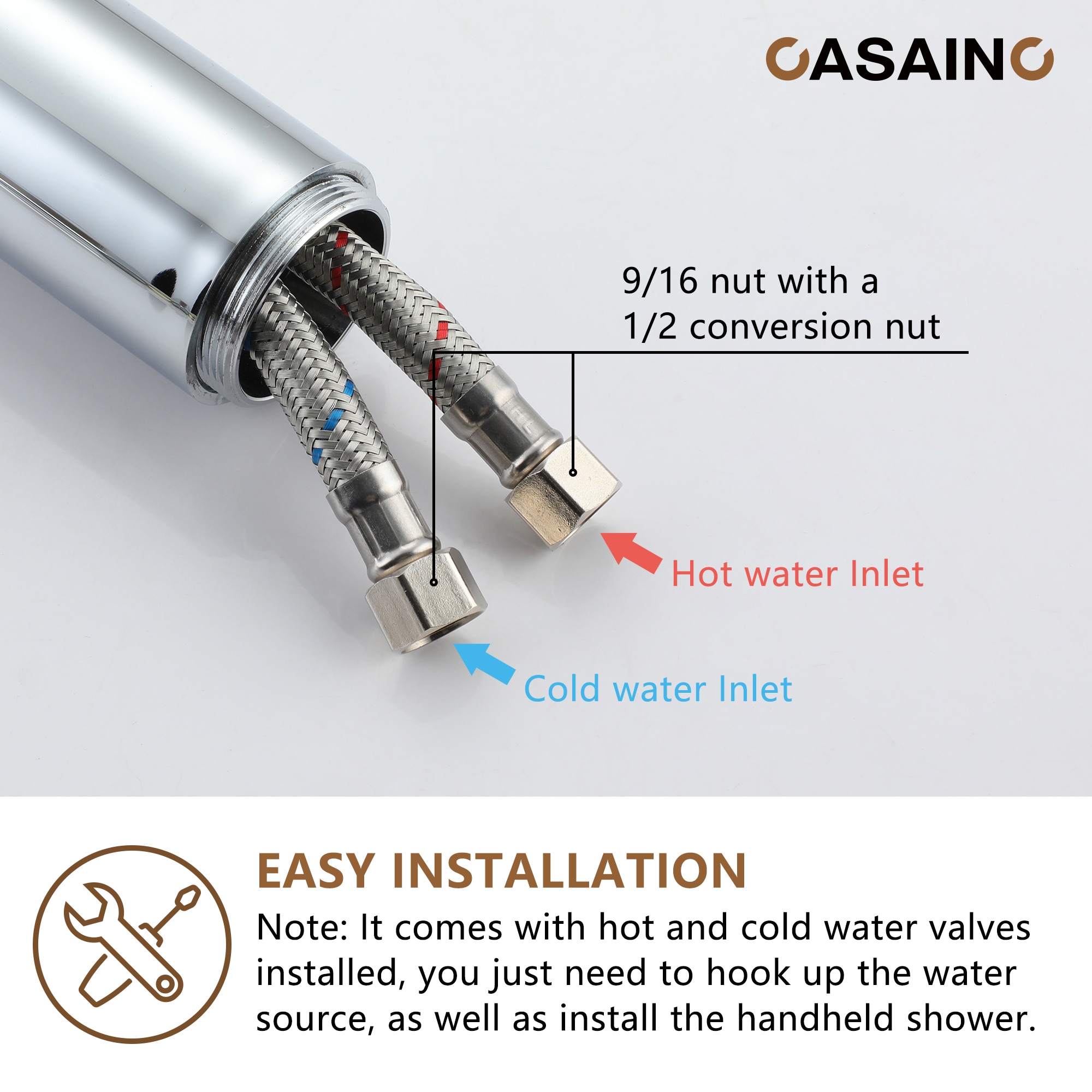 CASAINC TC12-ORB Roman-Tub-Faucets - View #4