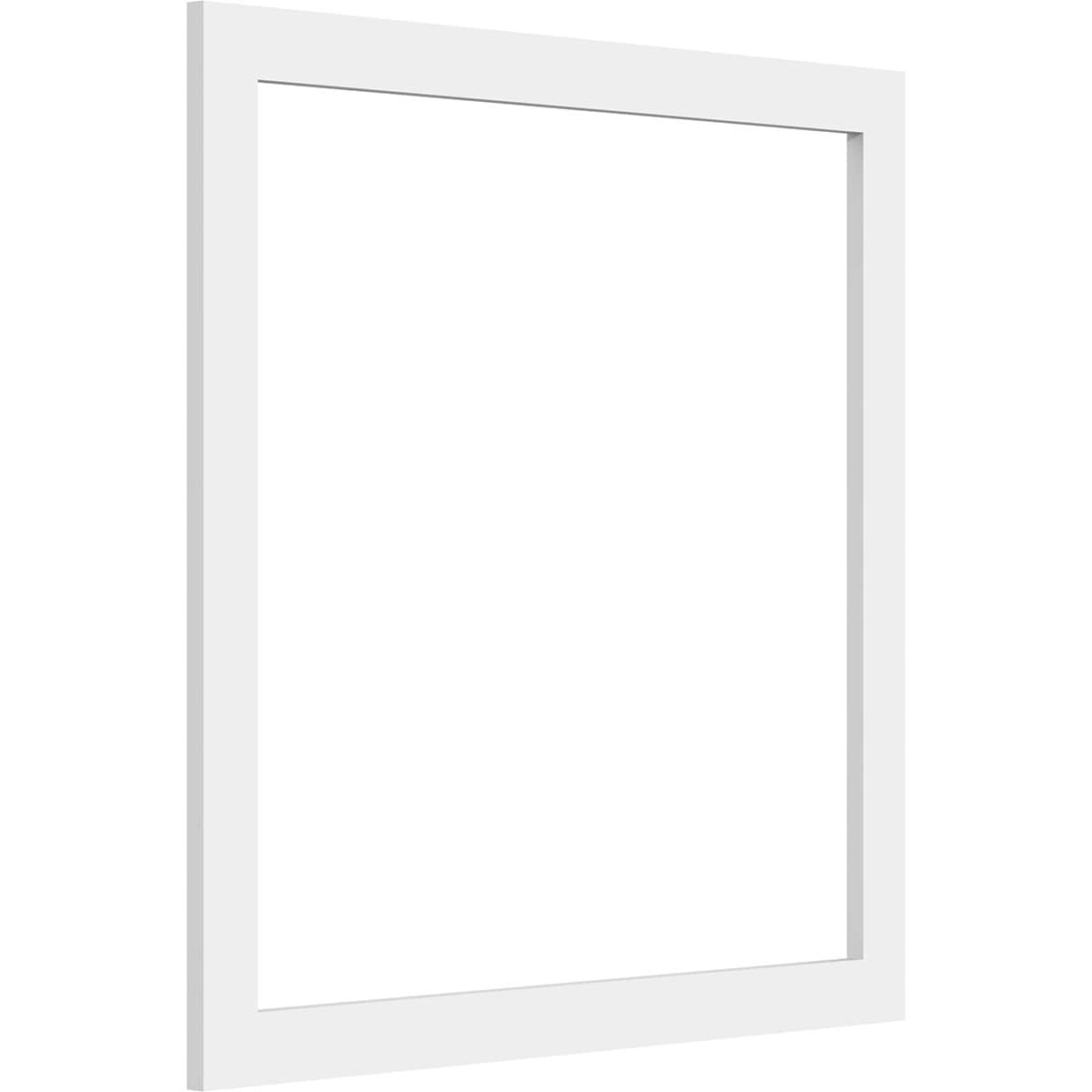Ekena Millwork WALP22X22X037PRE 22-in x 22-in Smooth Paintable/Stainable White PVC Fretwork Wall Panel (