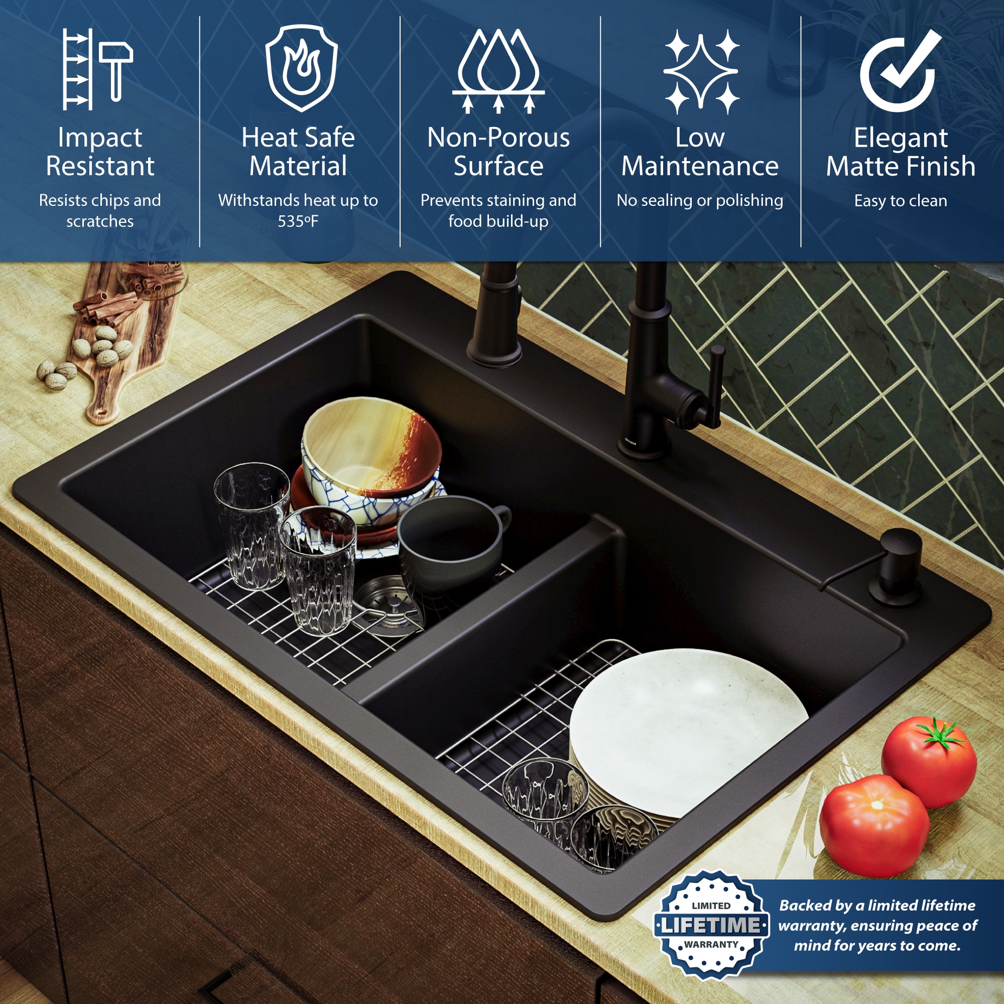 Karran QT-810-BL-PK1 Kitchen-Sinks - View #6