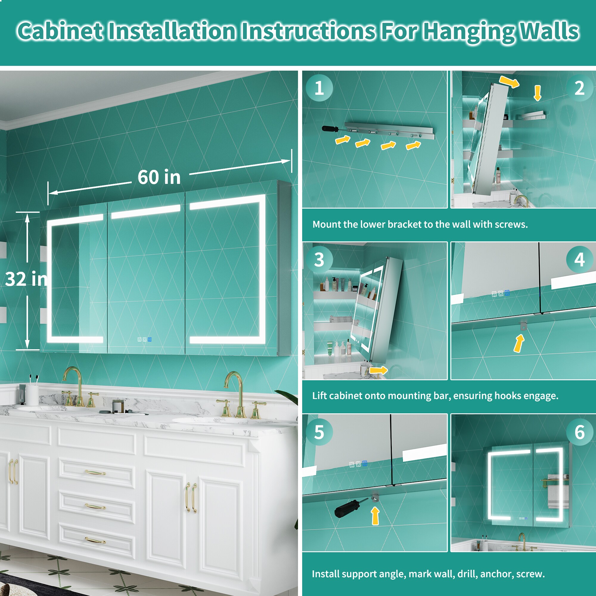 ExBrite 2430V3LV3R1226XD2 Bathroom-Medicine-Cabinets - View #14